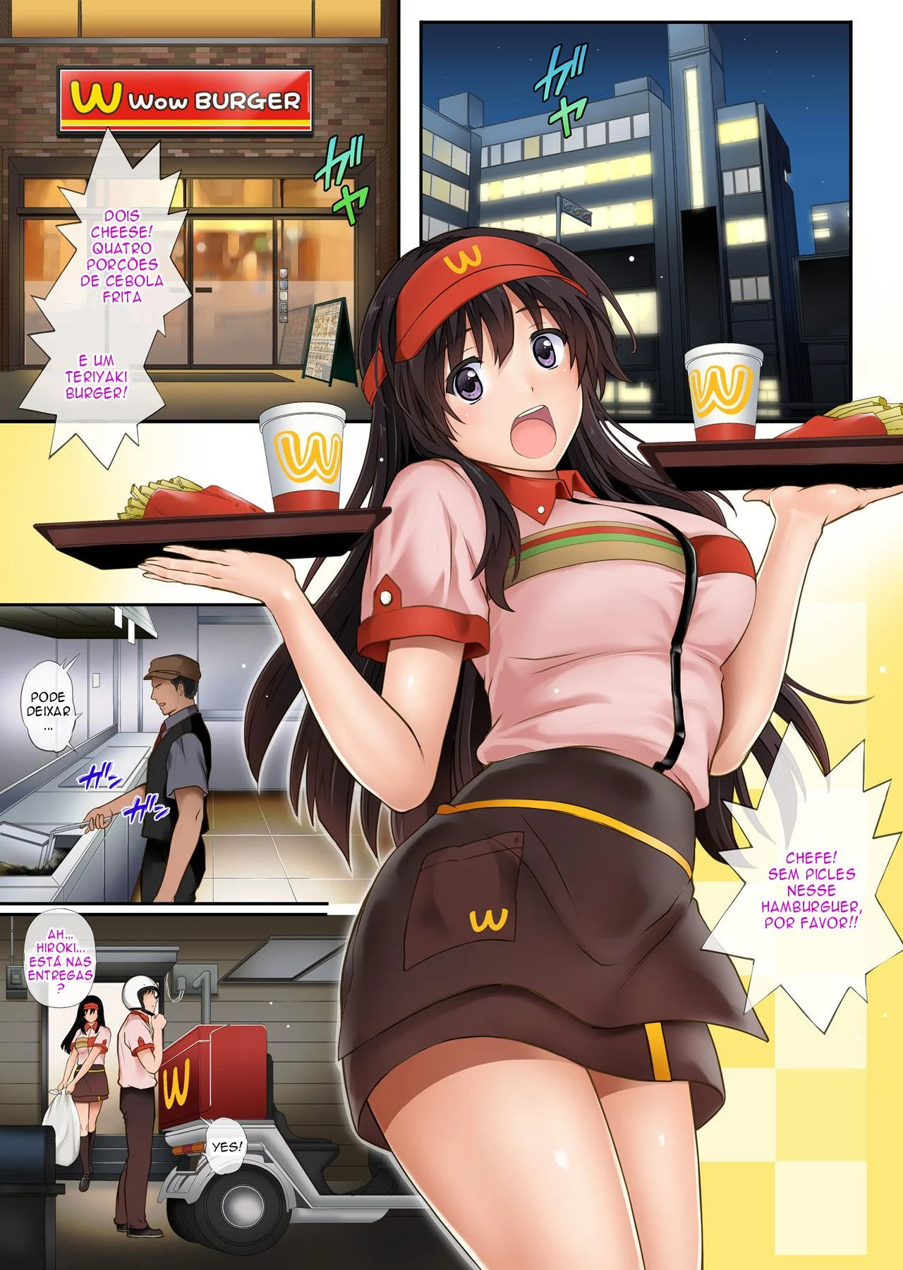 Gerente do Mc Donalds fodendo a funcionária gostosa – manga hentai – Português do Brasil