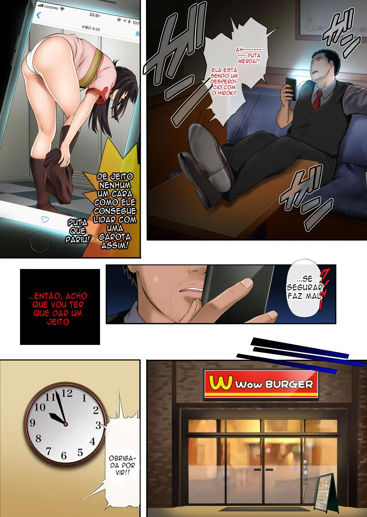 Gerente do Mc Donalds fodendo a funcionária gostosa – manga hentai – Português do Brasil