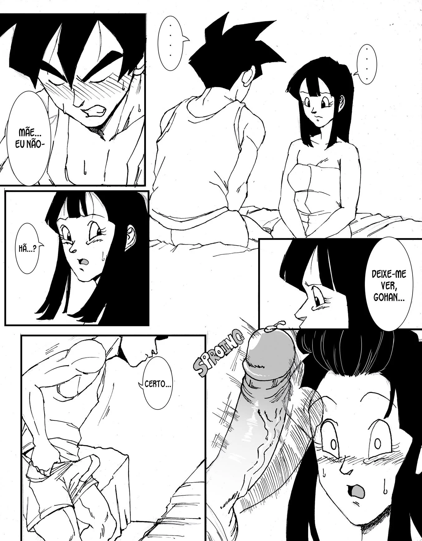 Gohan e Chichi na sala do tempo – Dragon Ball Hentai – Português Brasileiro