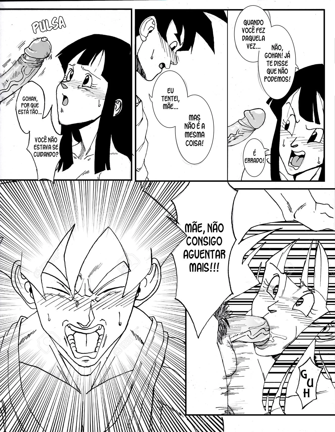 Gohan e Chichi na sala do tempo – Dragon Ball Hentai – Português Brasileiro