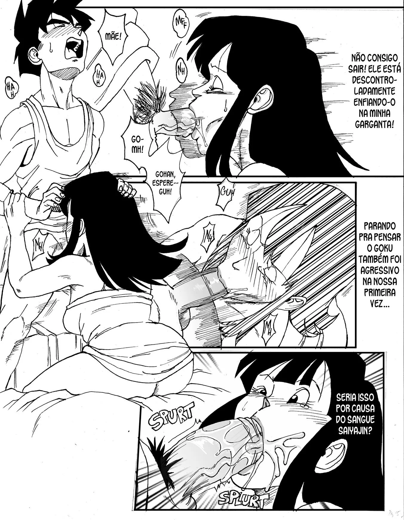 Gohan e Chichi na sala do tempo – Dragon Ball Hentai – Português Brasileiro