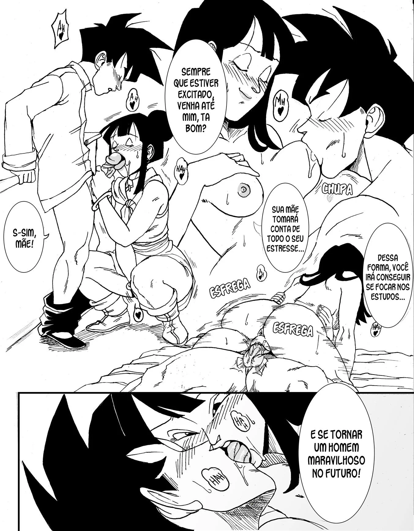 Gohan e Chichi na sala do tempo – Dragon Ball Hentai – Português Brasileiro