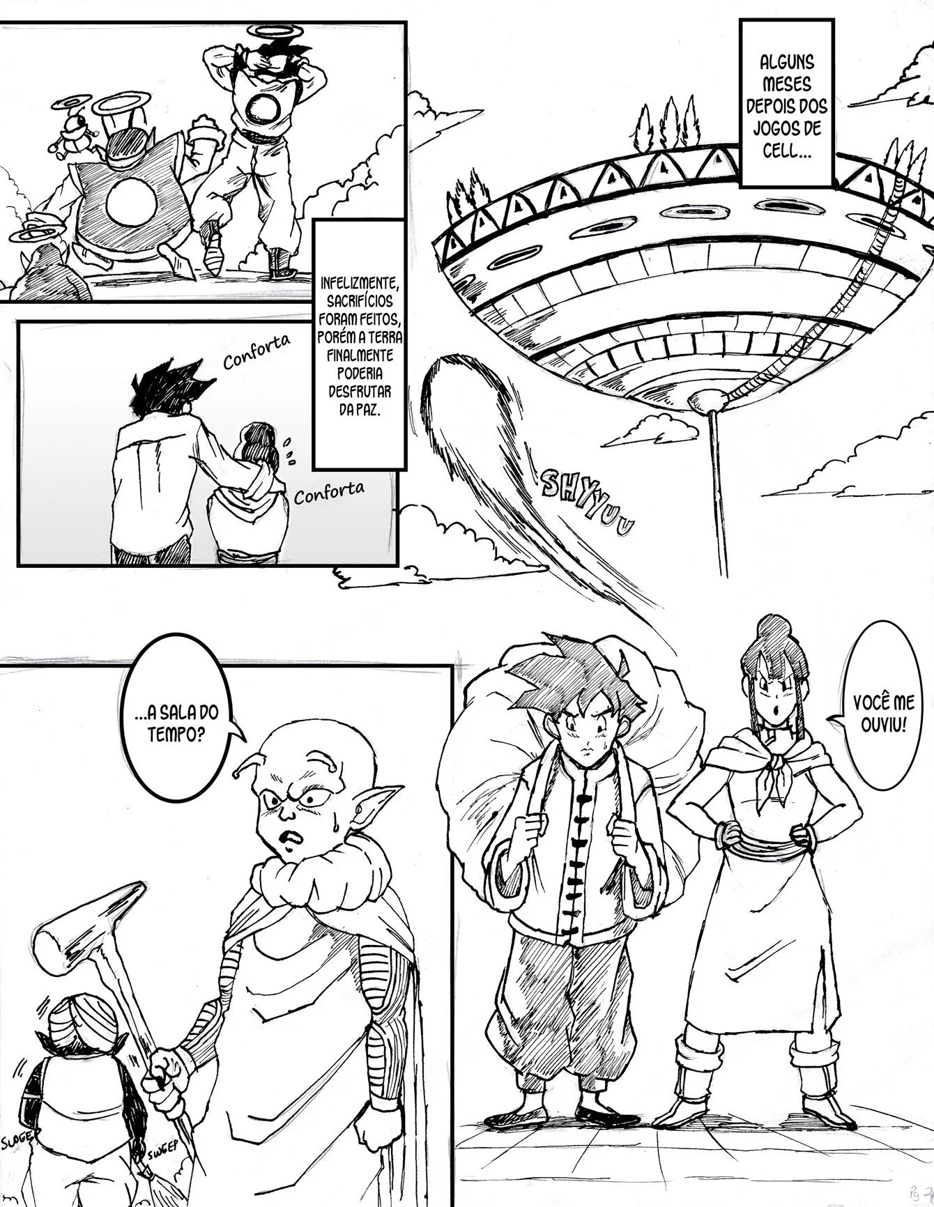 Gohan e Chichi na sala do tempo – Dragon Ball Hentai – Português Brasileiro