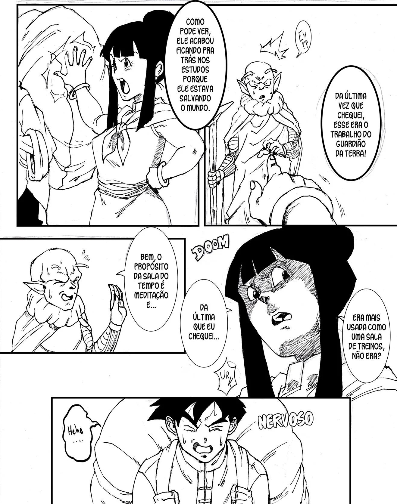 Gohan e Chichi na sala do tempo – Dragon Ball Hentai – Português Brasileiro