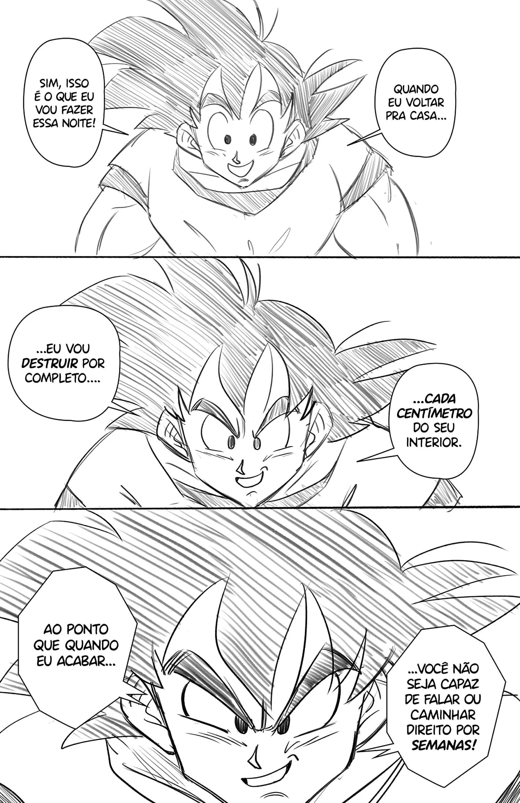 Goku destrói o cu de Chi Chi – hentai sem censura – Versão Nacional