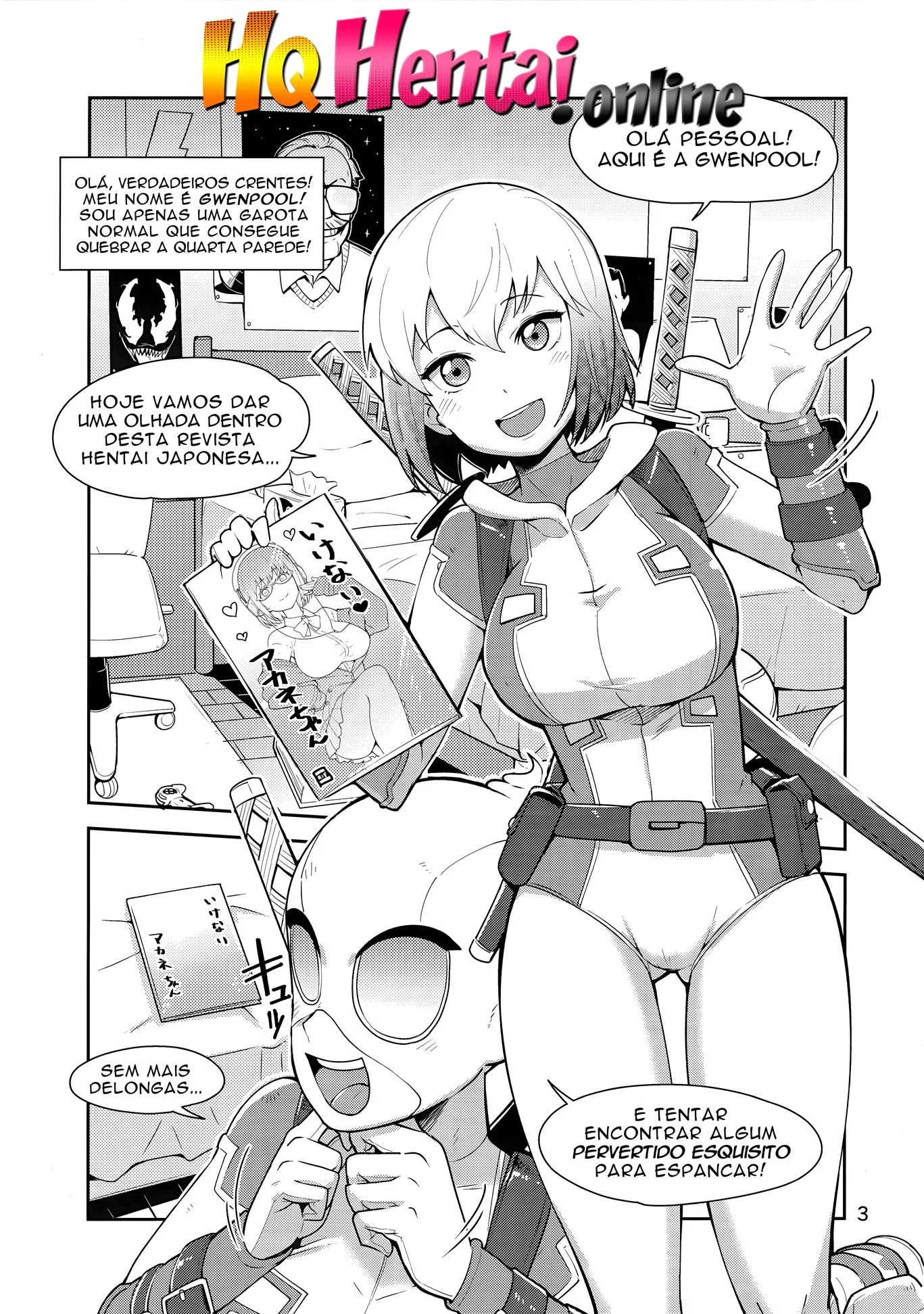 Gwenpool no mundo do hentai – Cartoon – Versão Traduzida