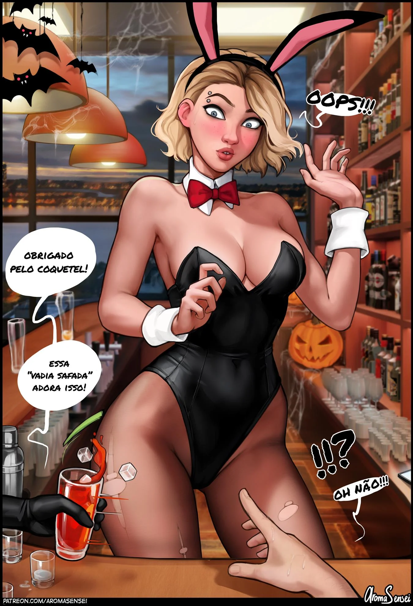 Halloween com as gostosas – Cartoon – Desenho de Sexo Halloween com as gostosas – Cartoon – Desenho de Sexo