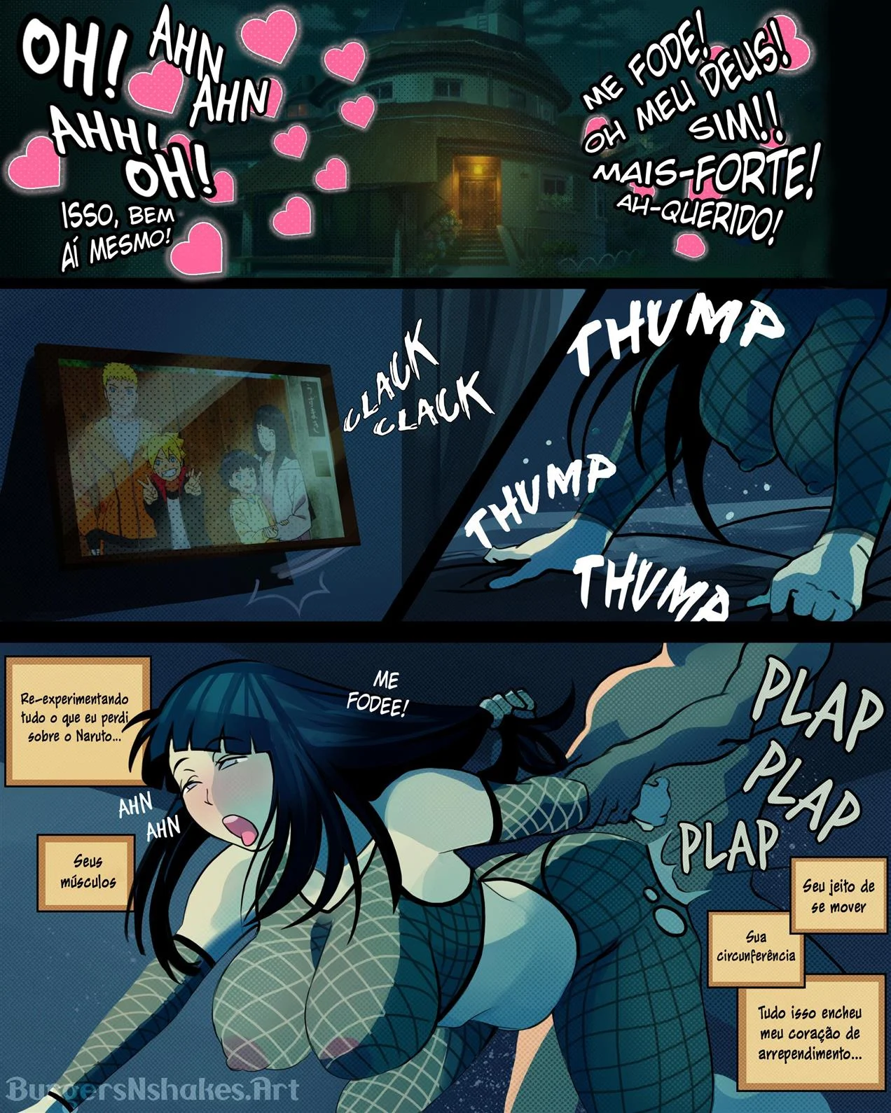 Hinata viciada no pau de Boruto 2 – Mãe e Filho – Desenho Erótico