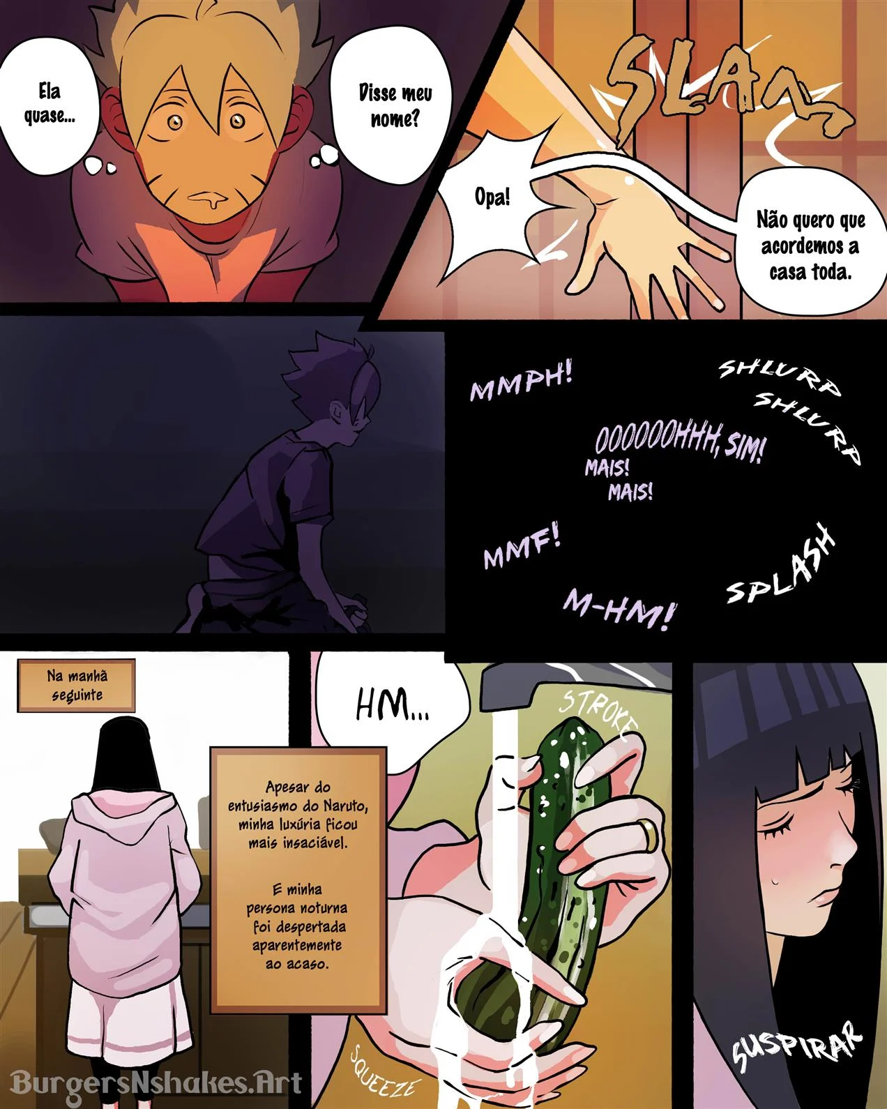 Hinata viciada no pau de Boruto 2 – Mãe e Filho – Desenho Erótico