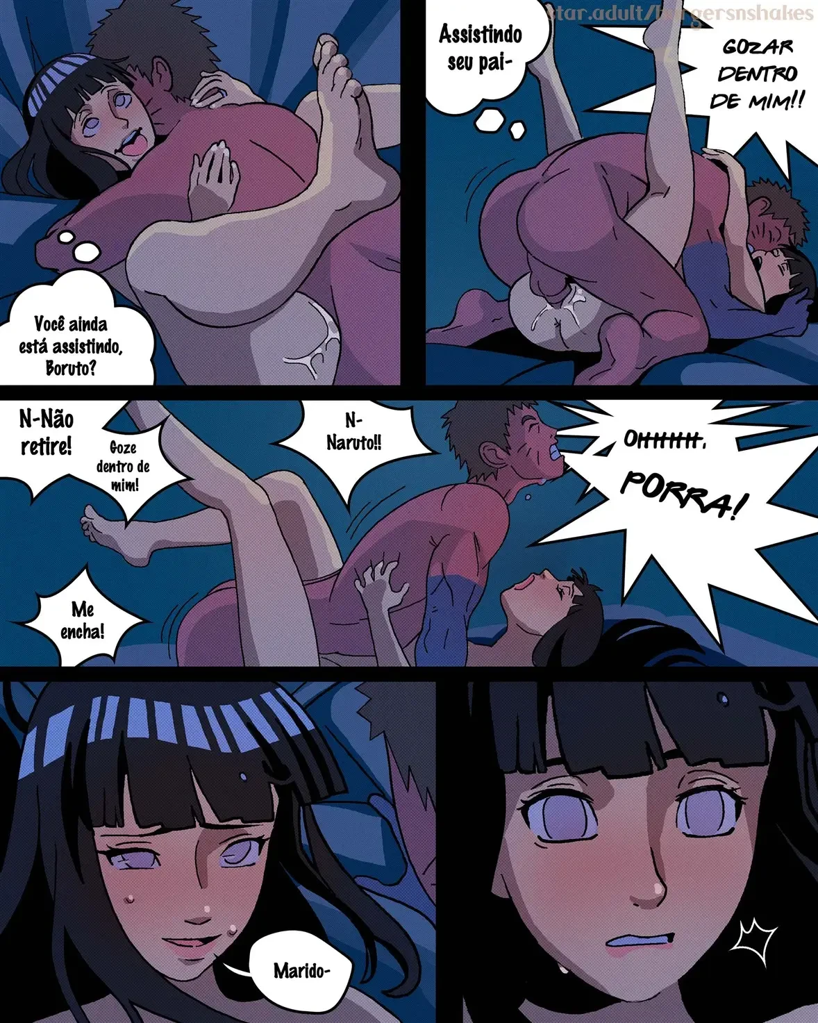 Hinata viciada no pau de Boruto 3 – Brinquedos Sexuais – Completo