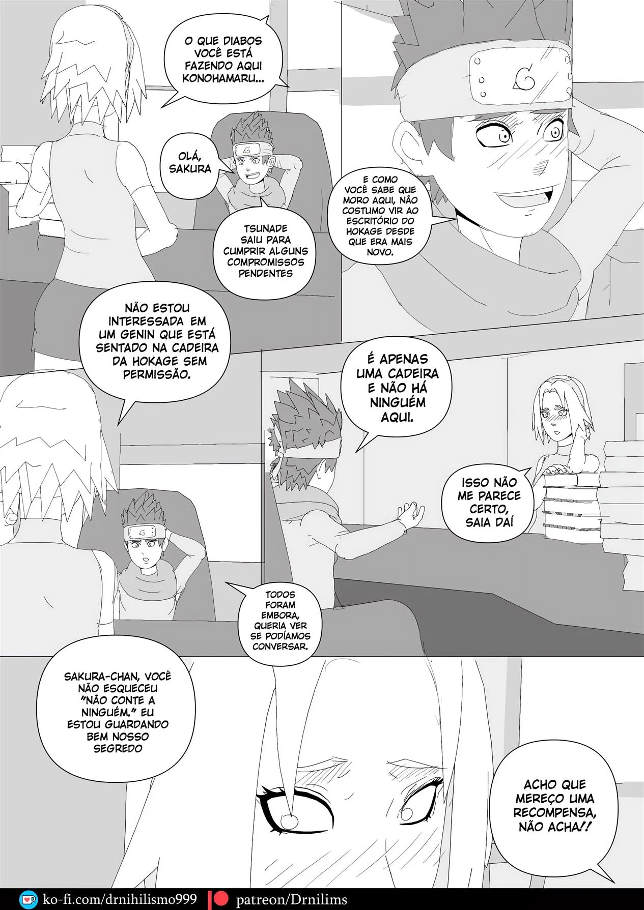 Histórias Pervertidas de Konoha – Gozando Dentro – Versão Nacional