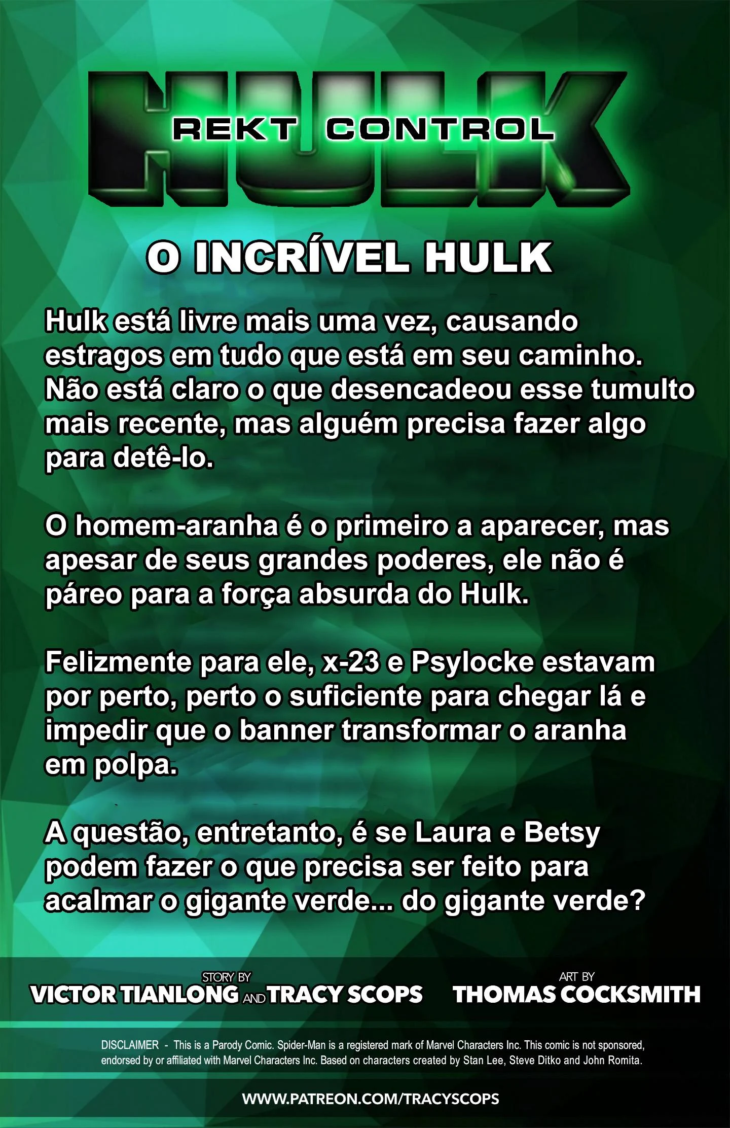 Hulk fora de controle 2 – Peitões – HQ em Português