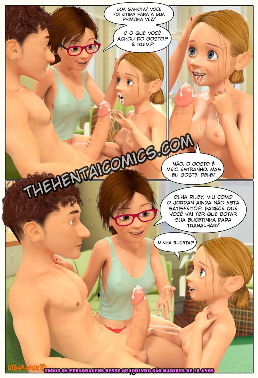 Inside Riley 3 - Quadrinho erótico 3D