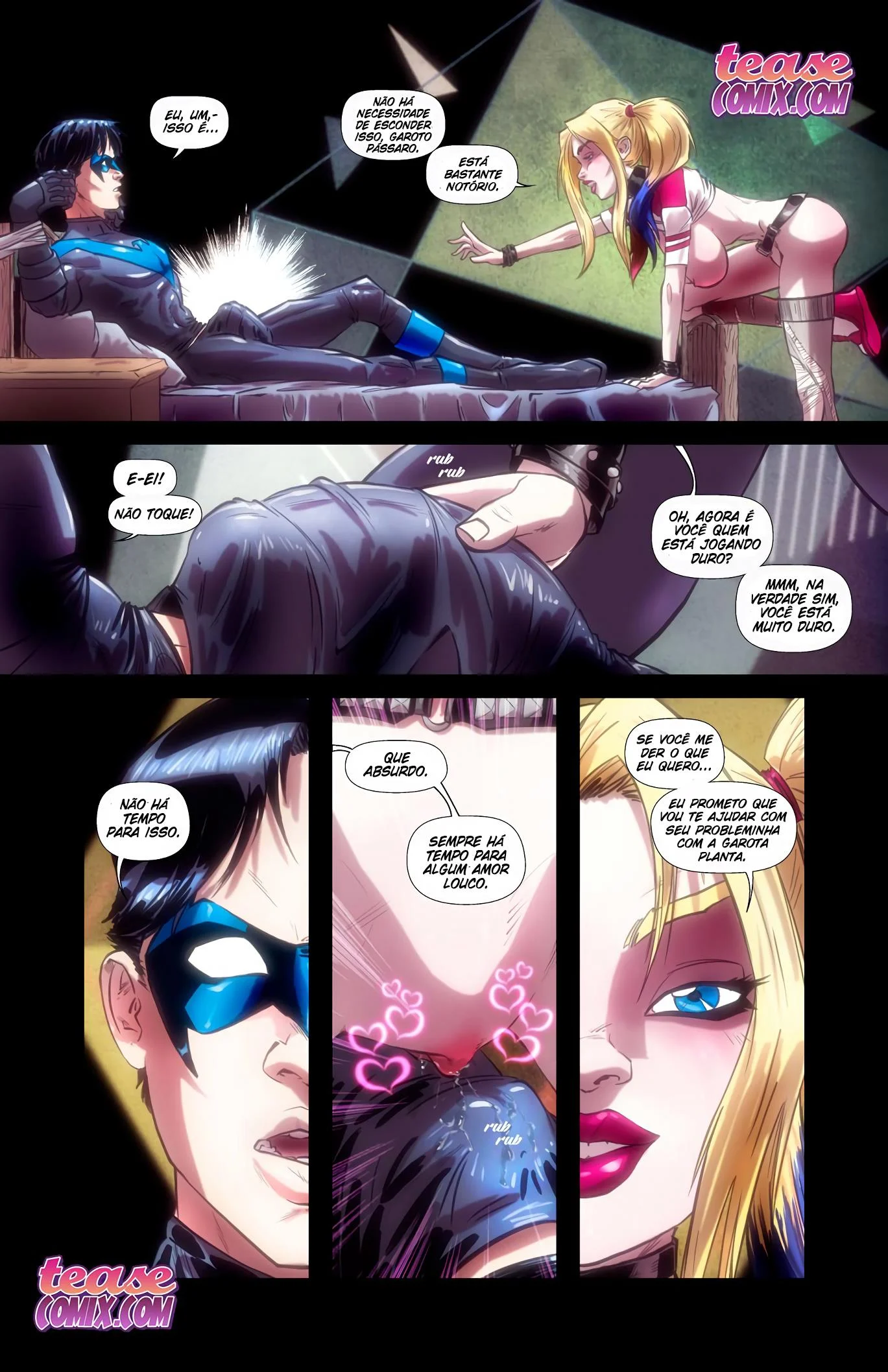 Interrogando Arlequina – Cartoon – Desenho de Sexo Interrogando Arlequina – Cartoon – Desenho de Sexo