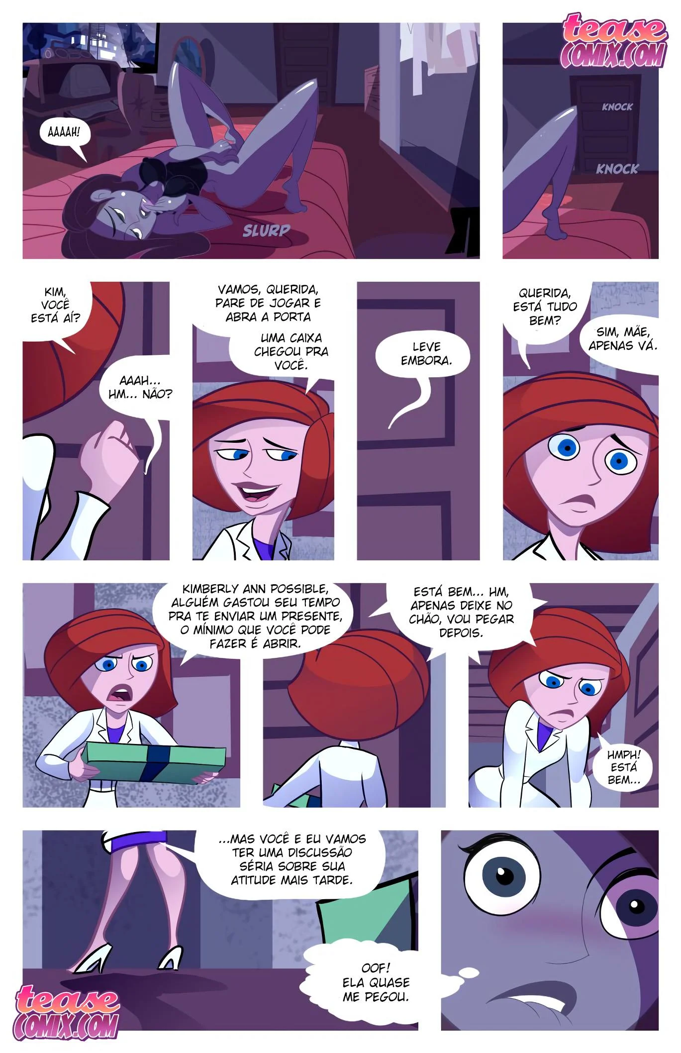 Kim a vadia da vilã – Ruiva – Sexo em Desenho