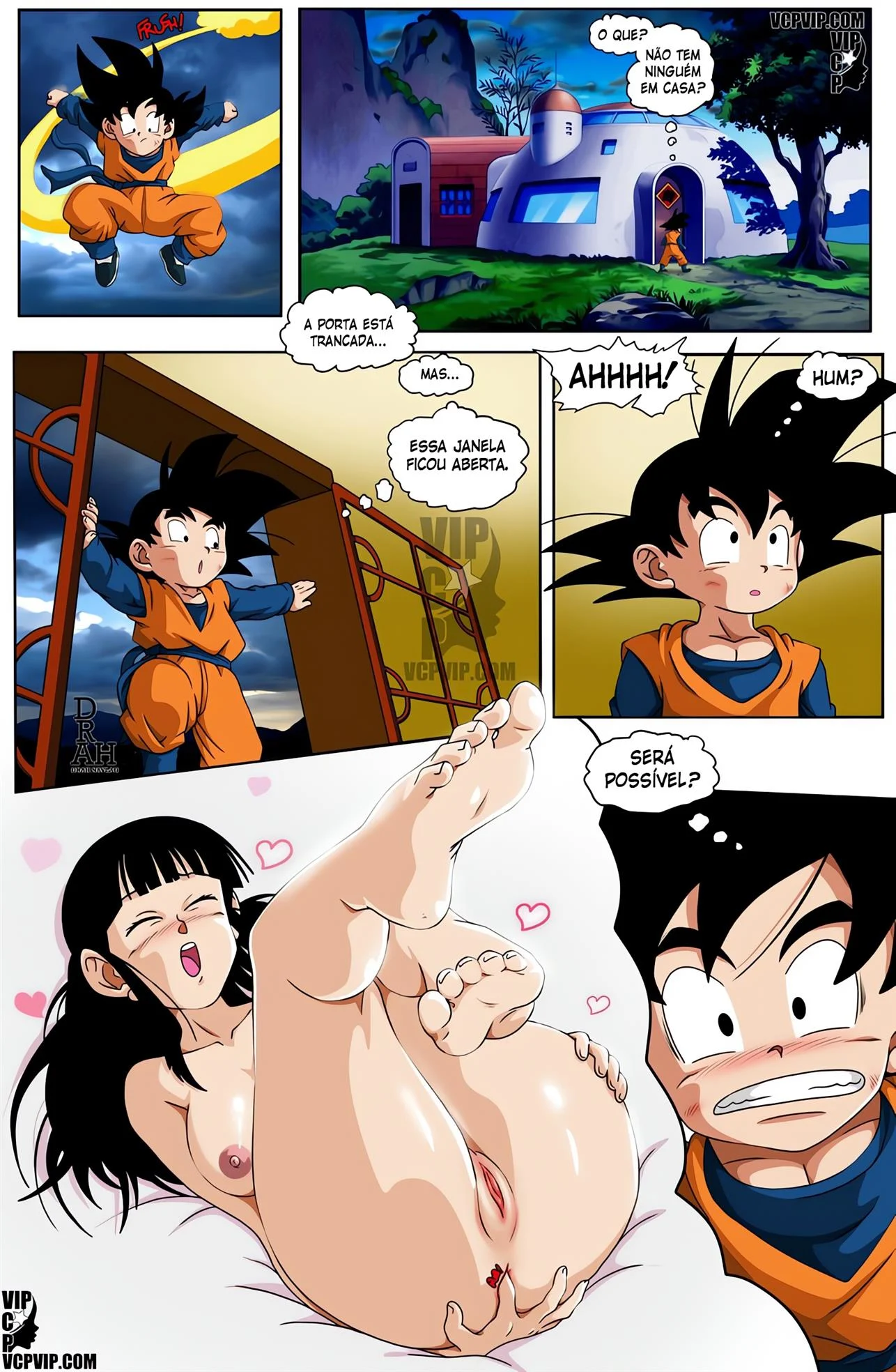 Leitinho para a Mamãe 3 – Dragon Ball Hentai – Desenho Erótico