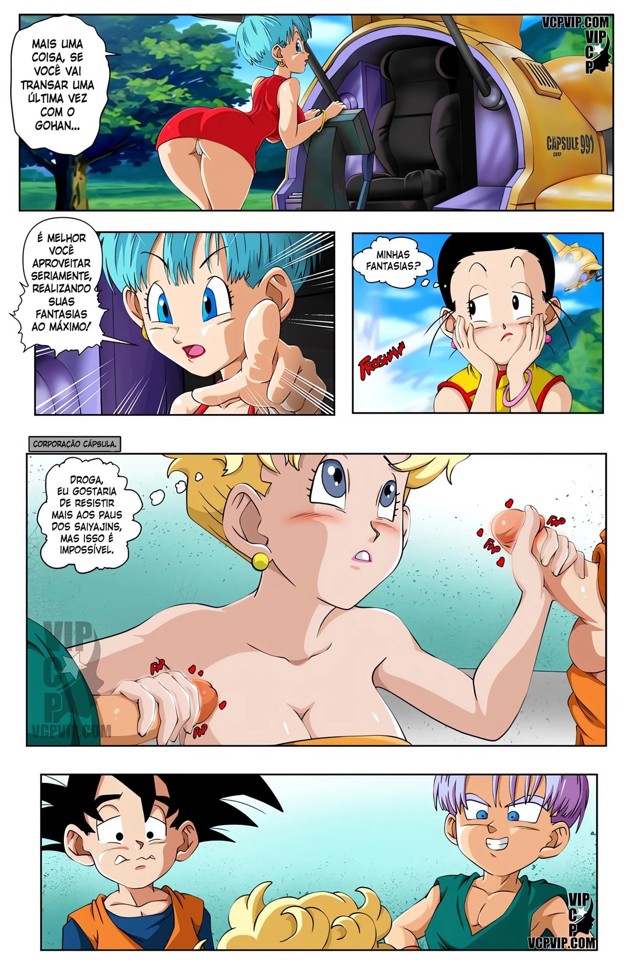 Leitinho para a Mamãe 3 – Dragon Ball Hentai – Desenho Erótico