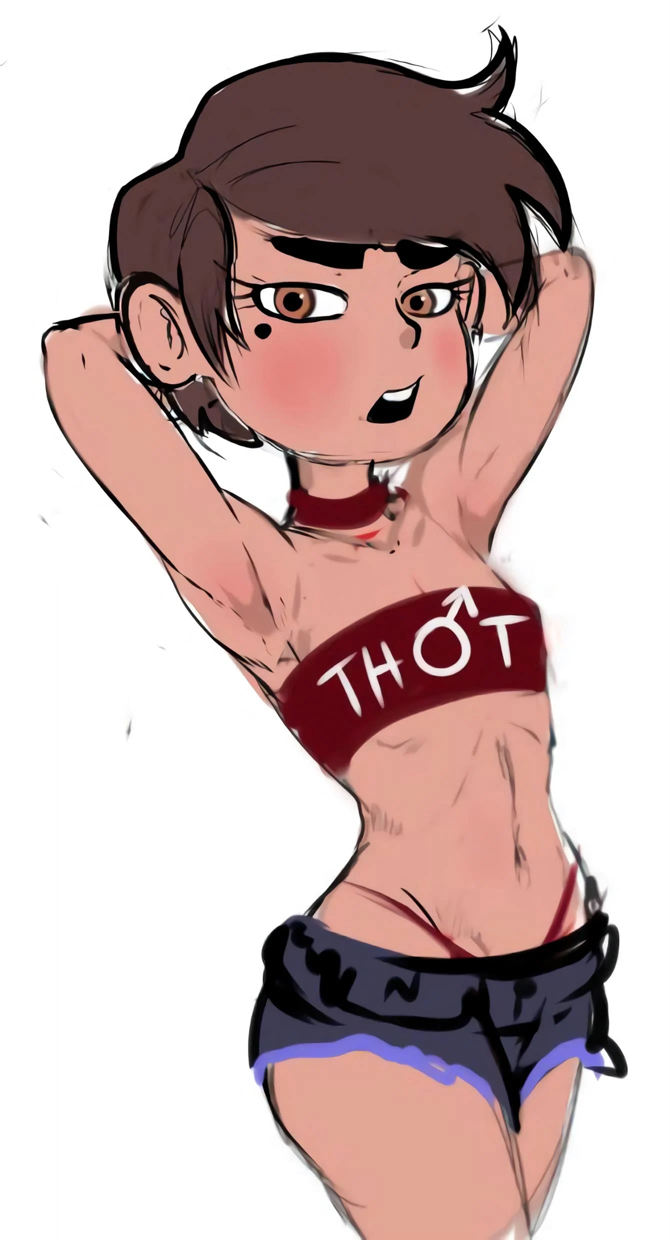 Marco a garçonte putinha – Crossdressing – Desenho de Sexo