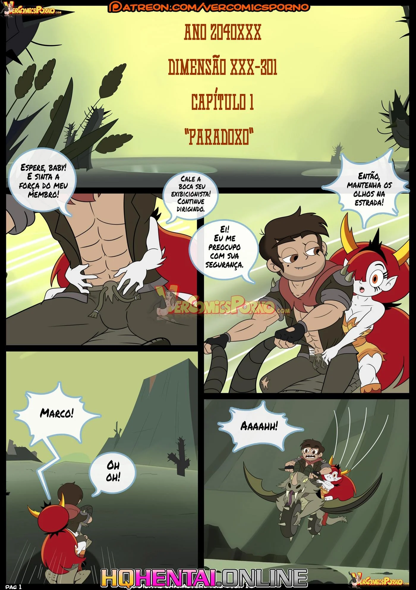 Marco vs as forças do tempo – HQ Pornô – Versão Nacional