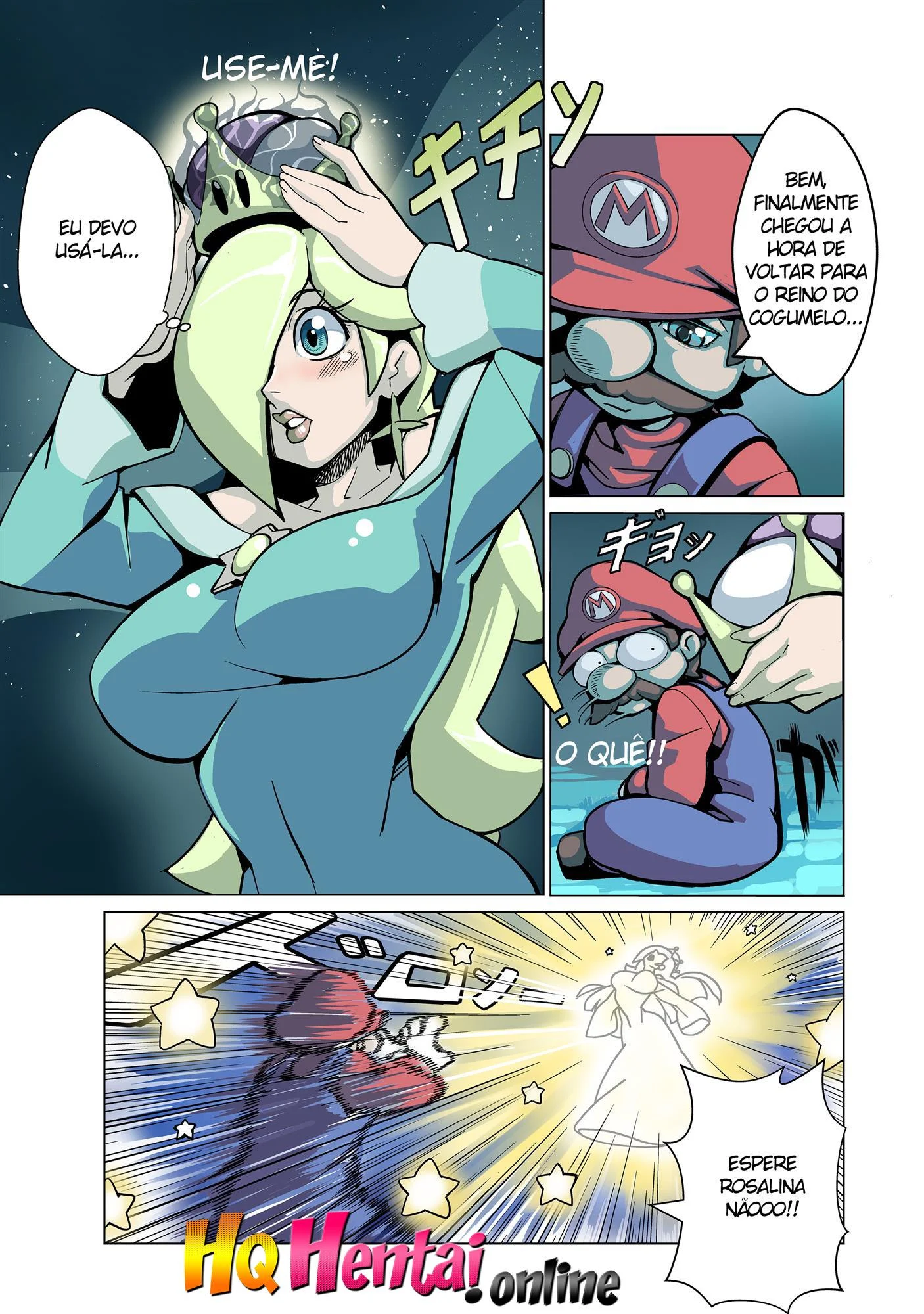 Mario fodendo Rosalina – Hq de Sexo – Sem Censura