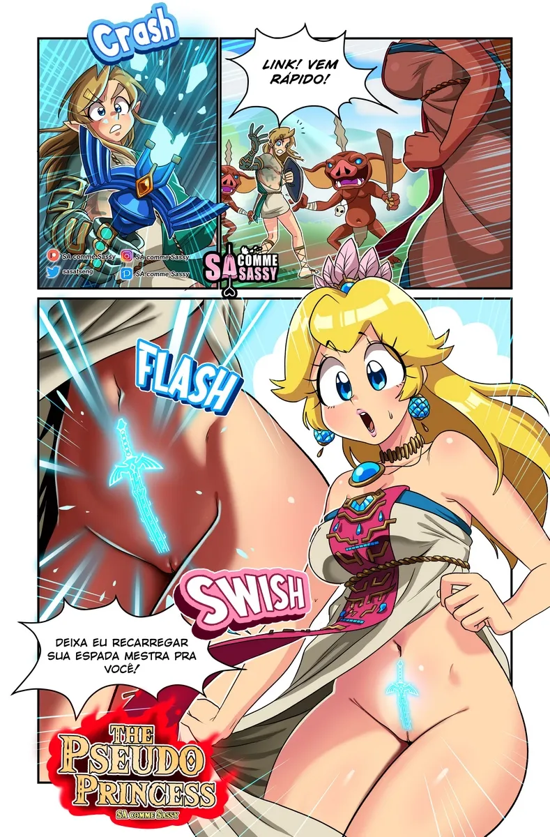 Mario The Legend of Zelda, The Pseudo Princess – Super HQ – Desenho de Sexo Mario The Legend of Zelda, The Pseudo Princess – Super HQ – Desenho de Sexo