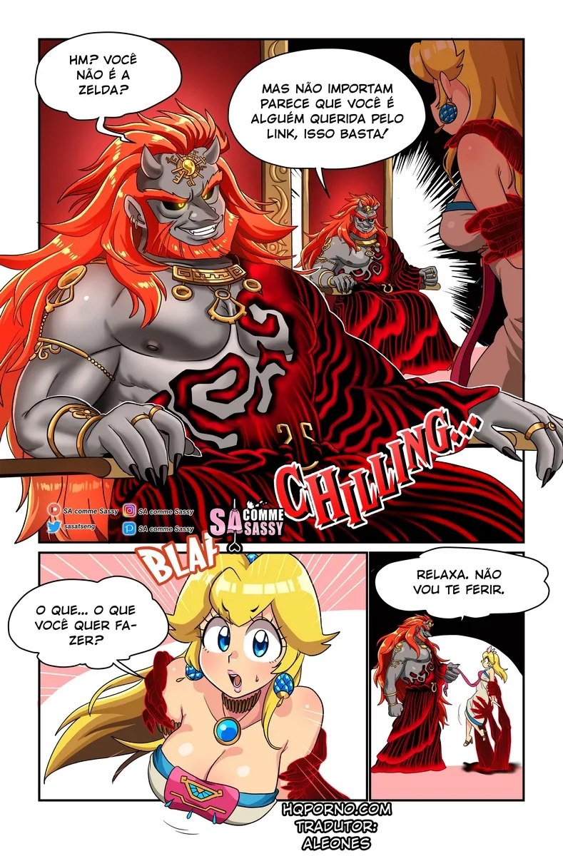 Mario The Legend of Zelda, The Pseudo Princess – Super HQ – Desenho de Sexo