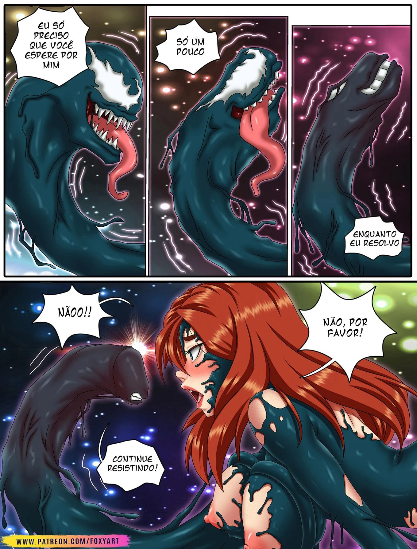 Mary Jane e Venom – Monstro – Sexo em Desenho Mary Jane e Venom – Monstro – Sexo em Desenho