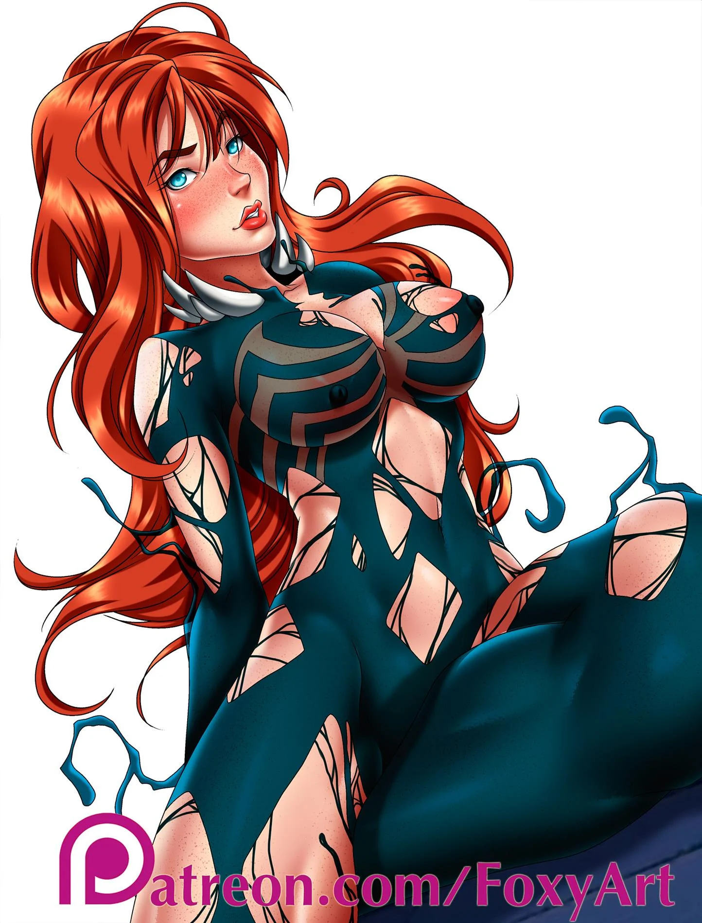 Mary Jane e Venom – Monstro – Sexo em Desenho Mary Jane e Venom – Monstro – Sexo em Desenho