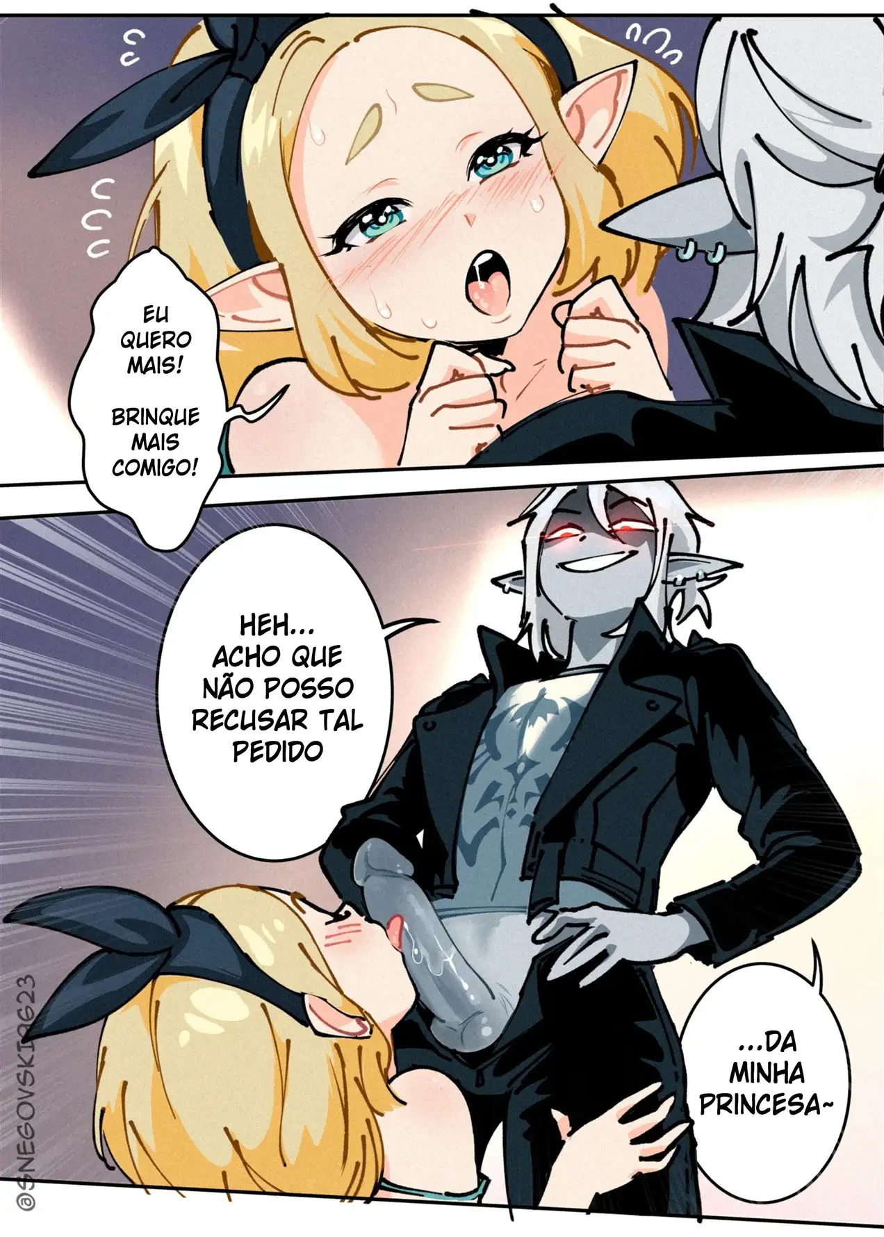 Ménage com Zelda – Gozando Dentro – Versão Nacional