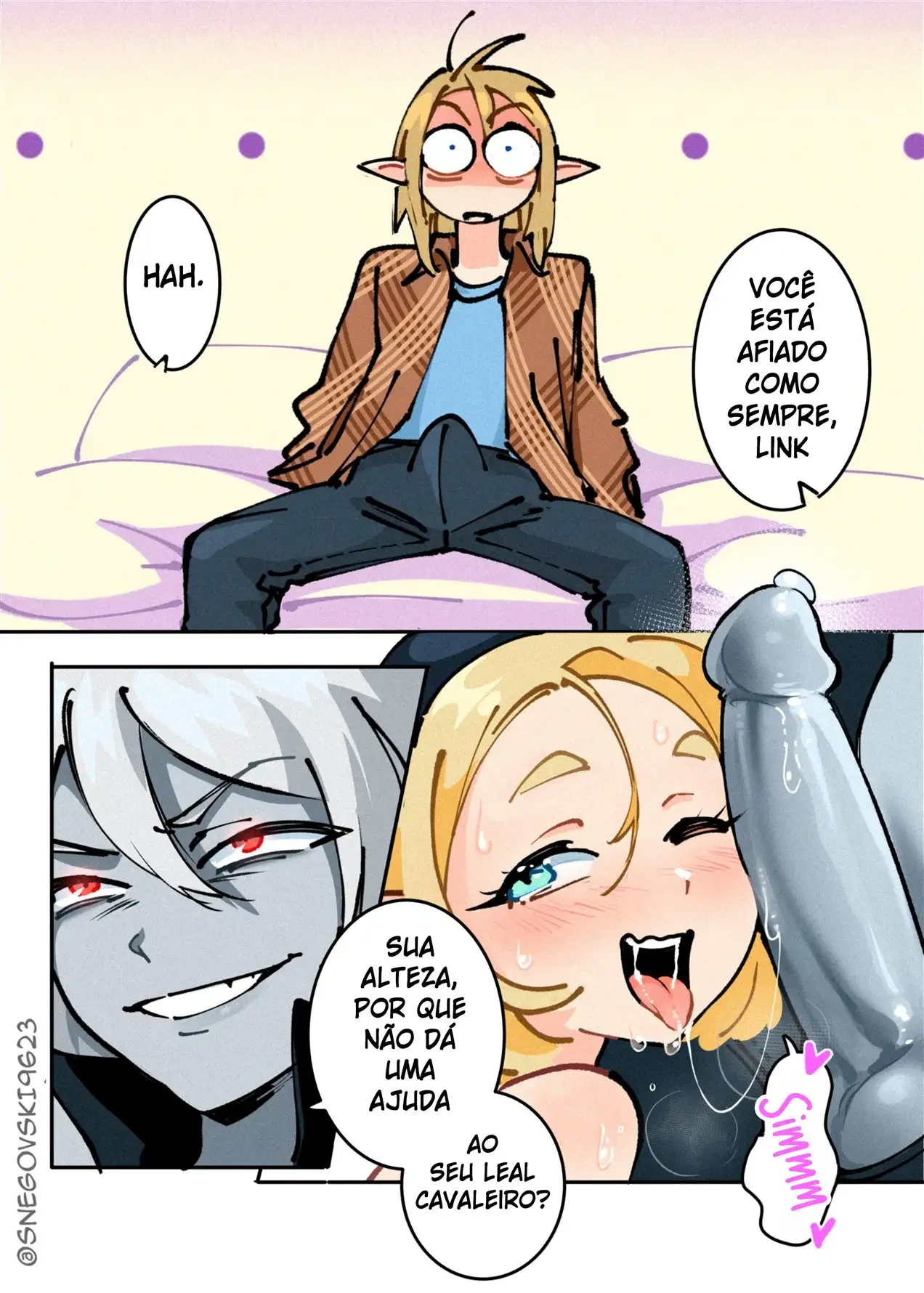 Ménage com Zelda – Gozando Dentro – Versão Nacional