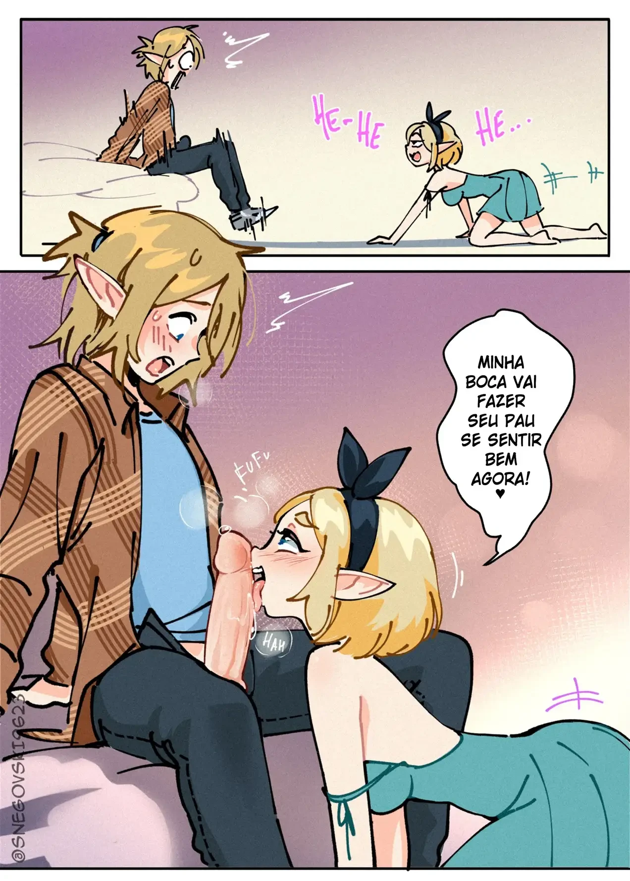 Ménage com Zelda – Gozando Dentro – Versão Nacional