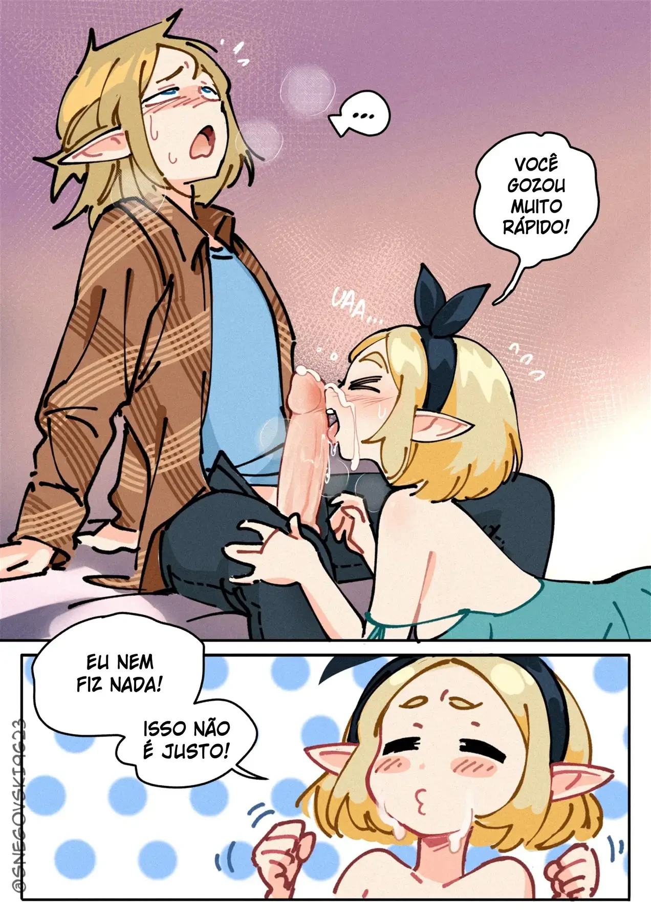 Ménage com Zelda – Gozando Dentro – Versão Nacional