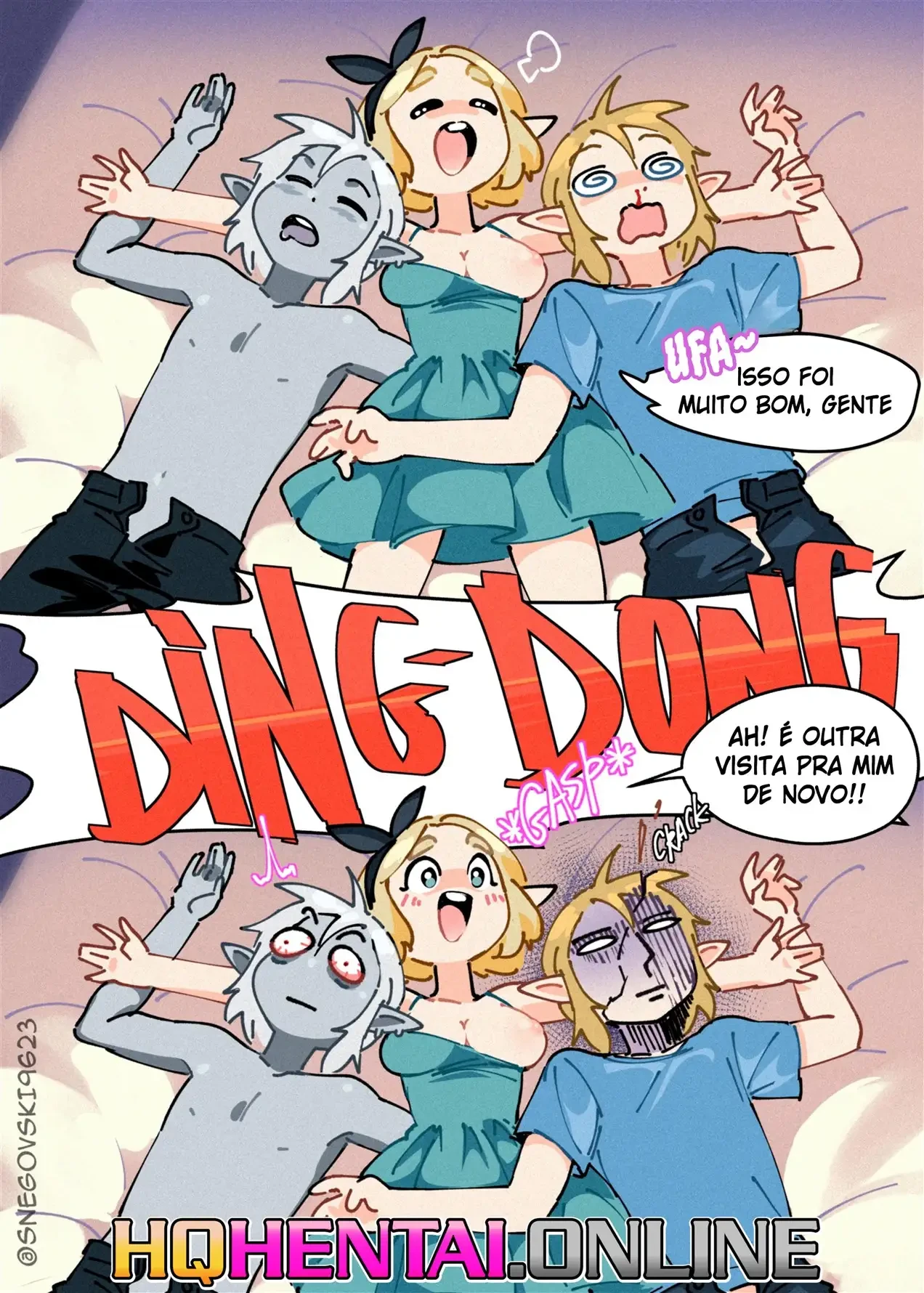 Ménage com Zelda – Gozando Dentro – Versão Nacional