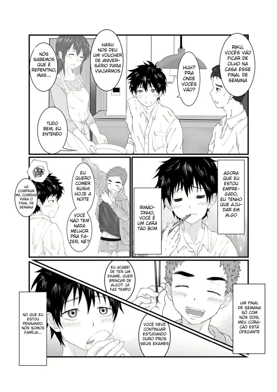 Meu Irmãozão é um Depósito de Porra – Yaoi Hentai – Completo