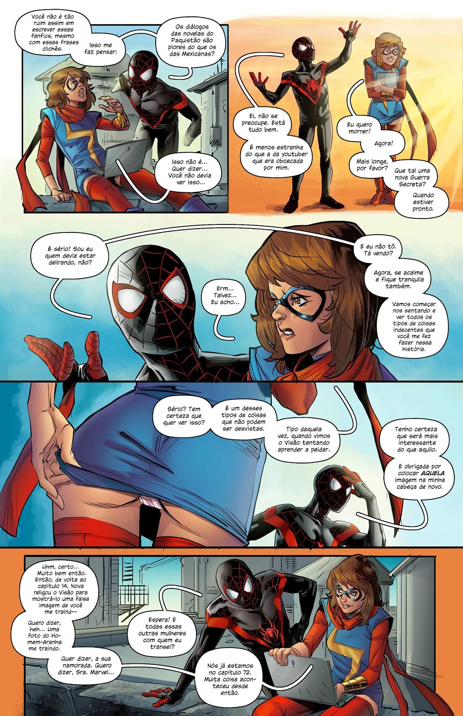 Ms. Marvel e Homem &ndash; hentai sem censura &ndash; PT-BR