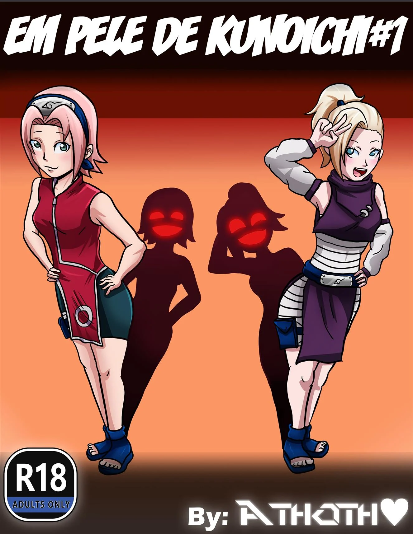 Na pele das kunoichis – Peitões – Completo