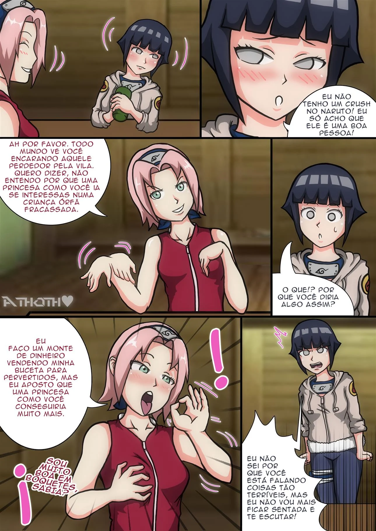 Na pele das kunoichis – Peitões – Completo