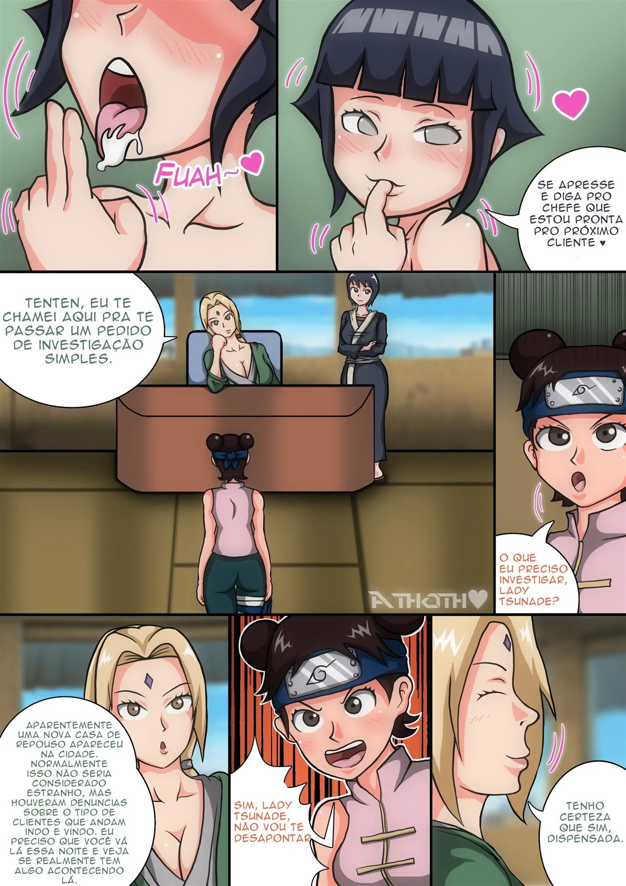 Na pele das kunoichis – Peitões – Completo