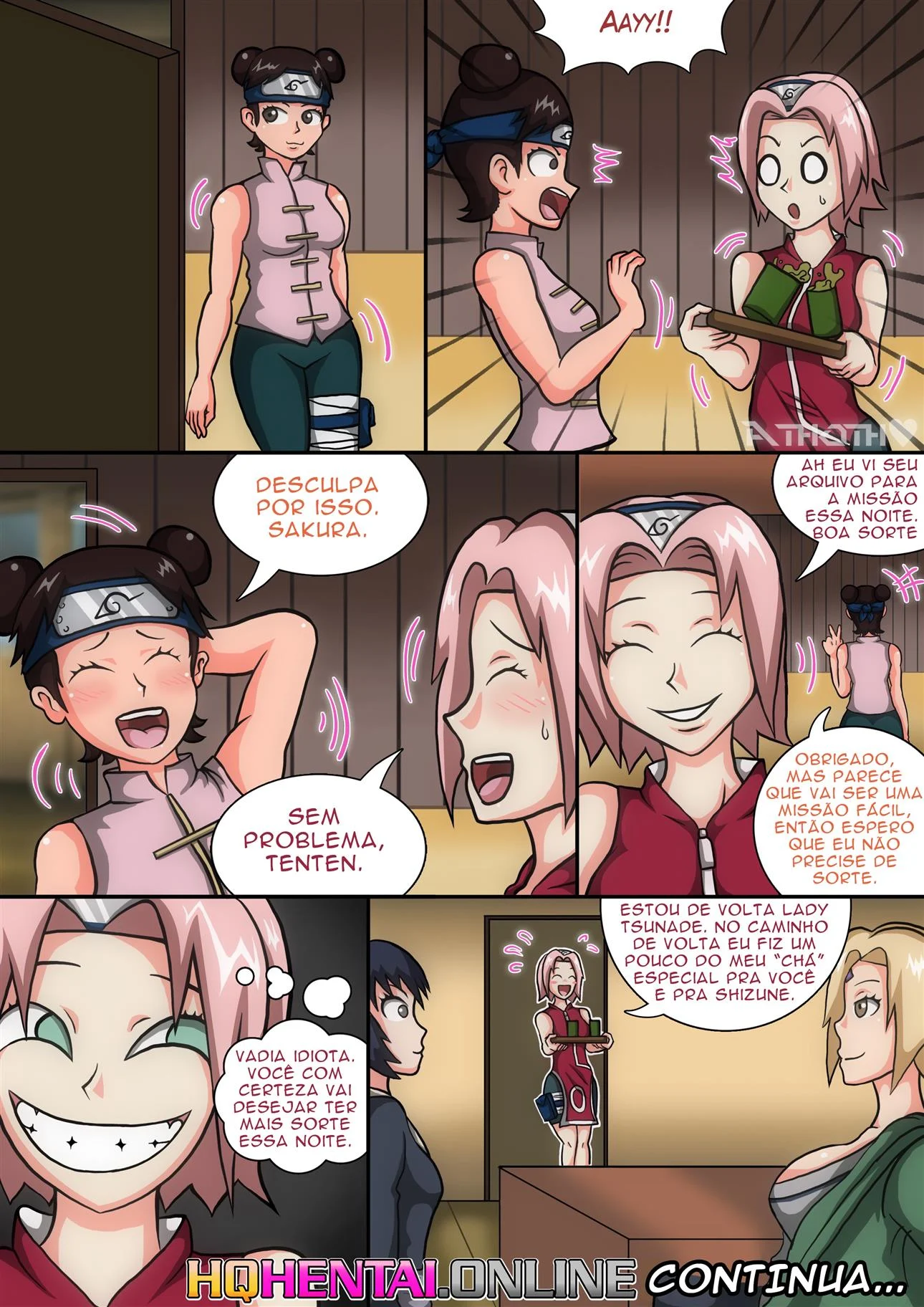 Na pele das kunoichis – Peitões – Completo