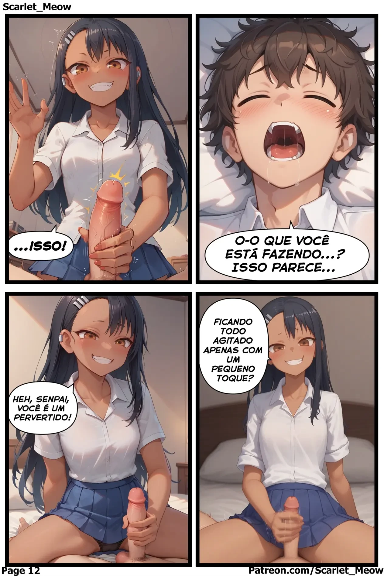 Nagatoro na Faculdade – Punheta – Completo