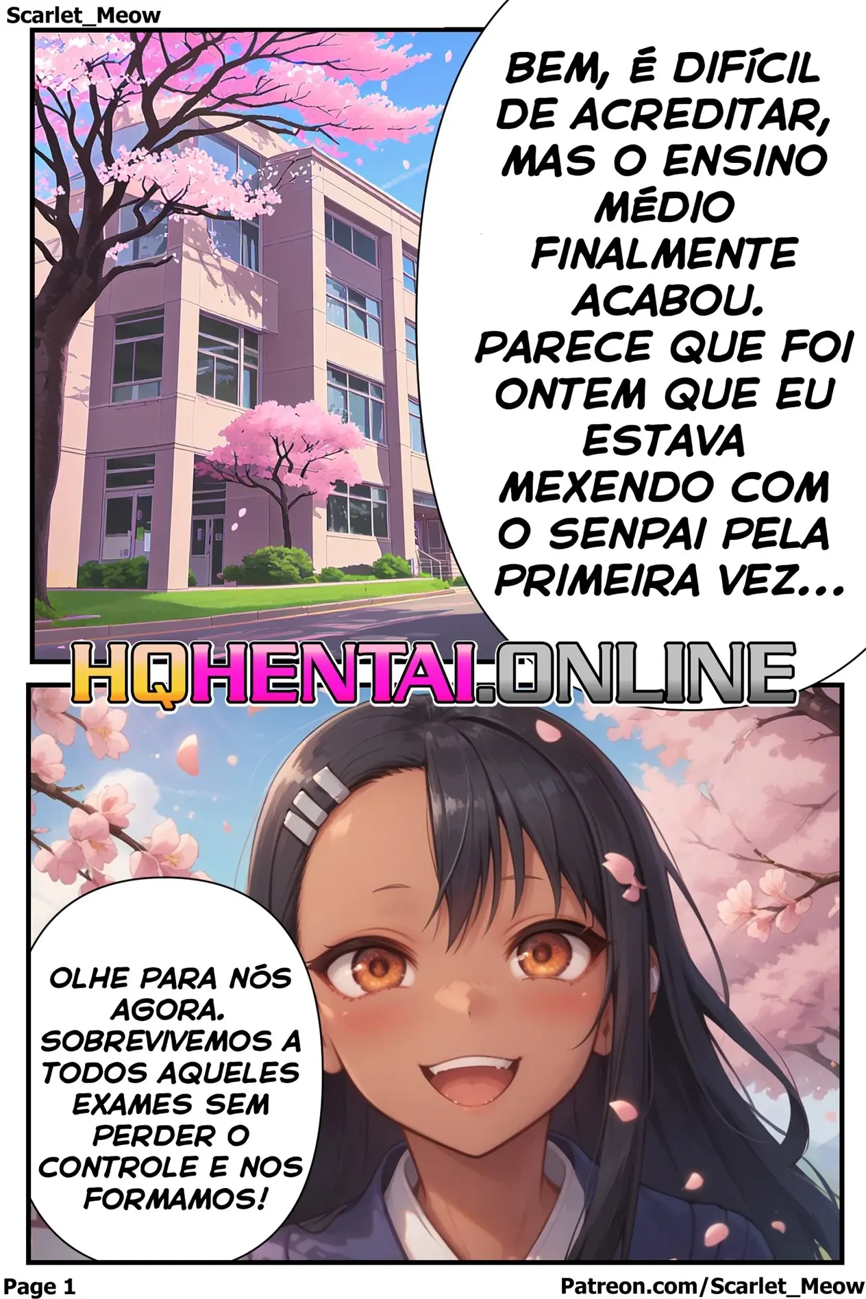 Nagatoro na Faculdade – Punheta – Completo