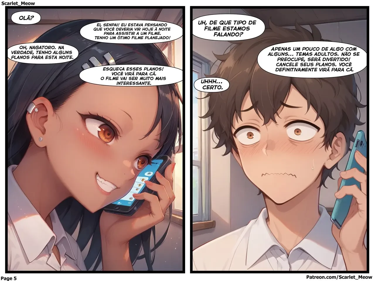 Nagatoro na Faculdade – Punheta – Completo