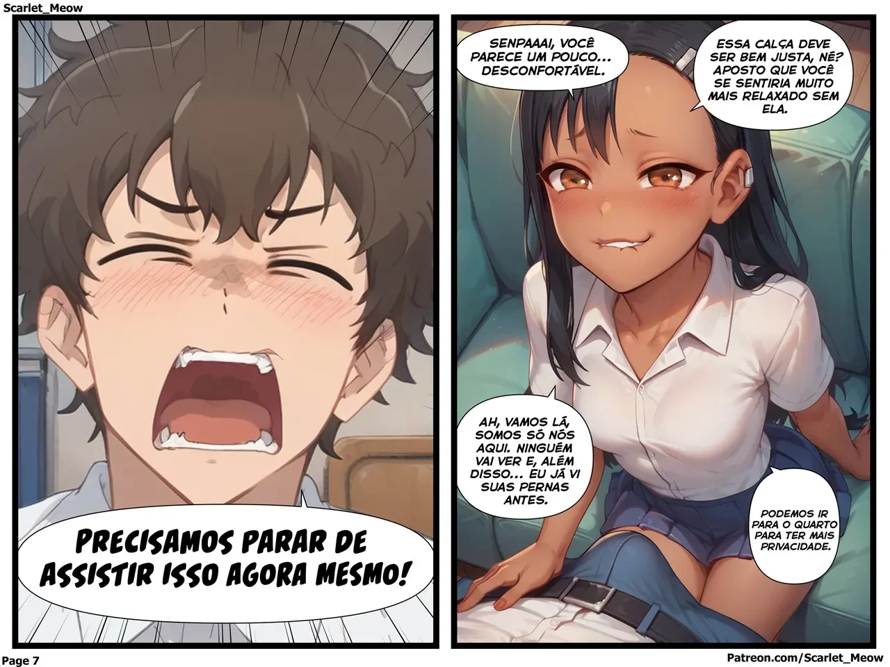 Nagatoro na Faculdade – Punheta – Completo