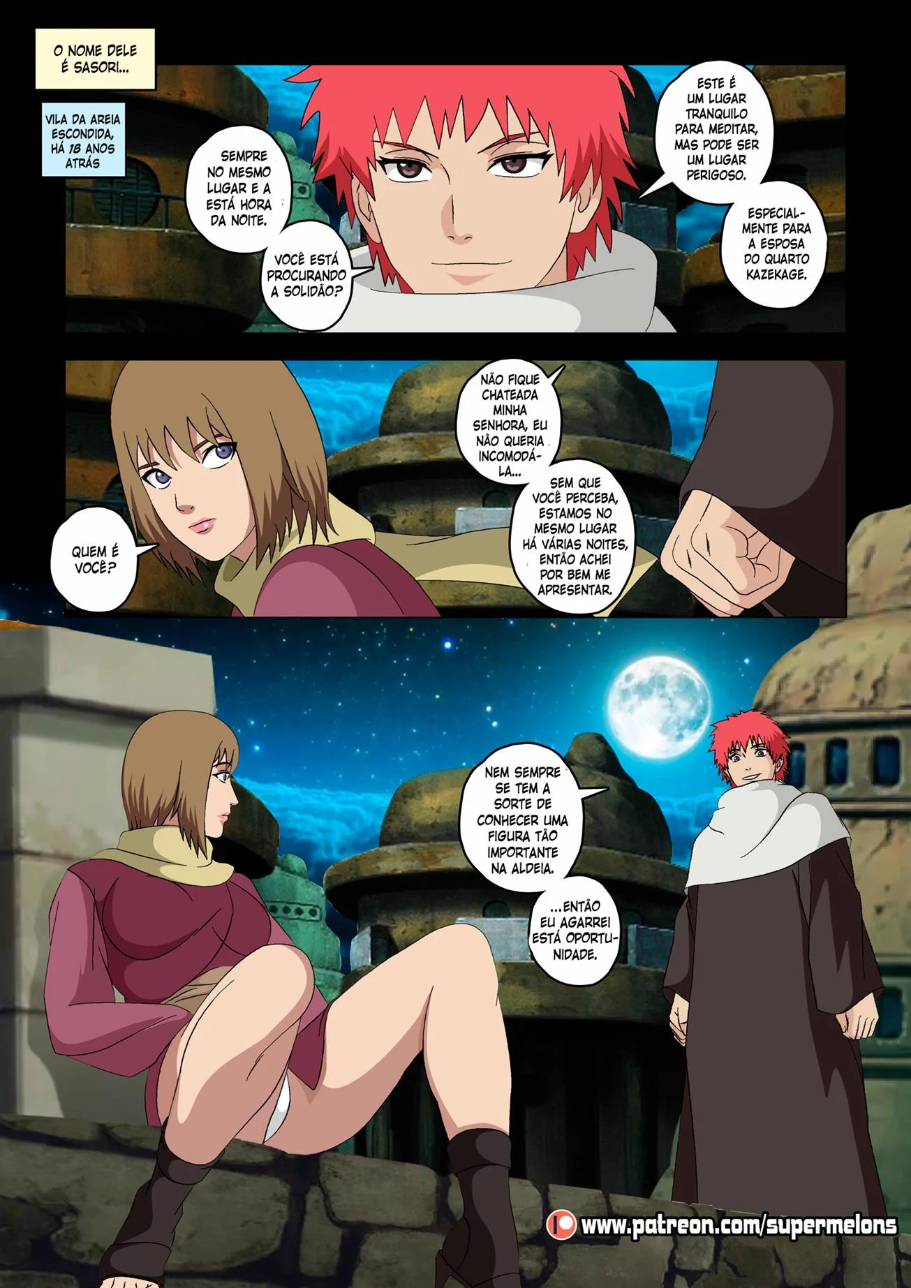 Ninjas vadias na vila da areia – Exibicionismo – Desenho de Sexo