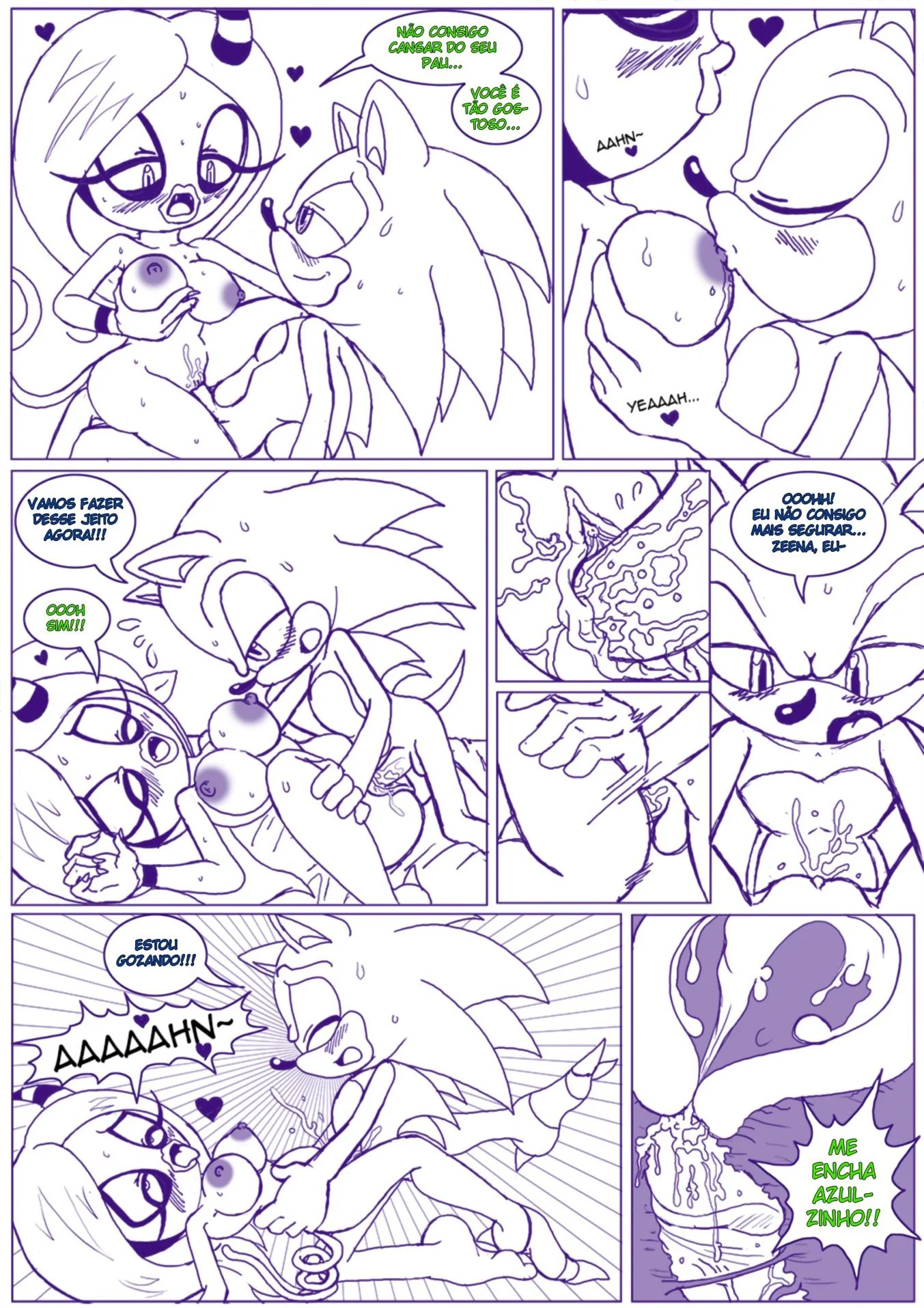 Noite de sexo do Sonic – Peitões – Desenho Erótico Noite de sexo do Sonic – Peitões – Desenho Erótico