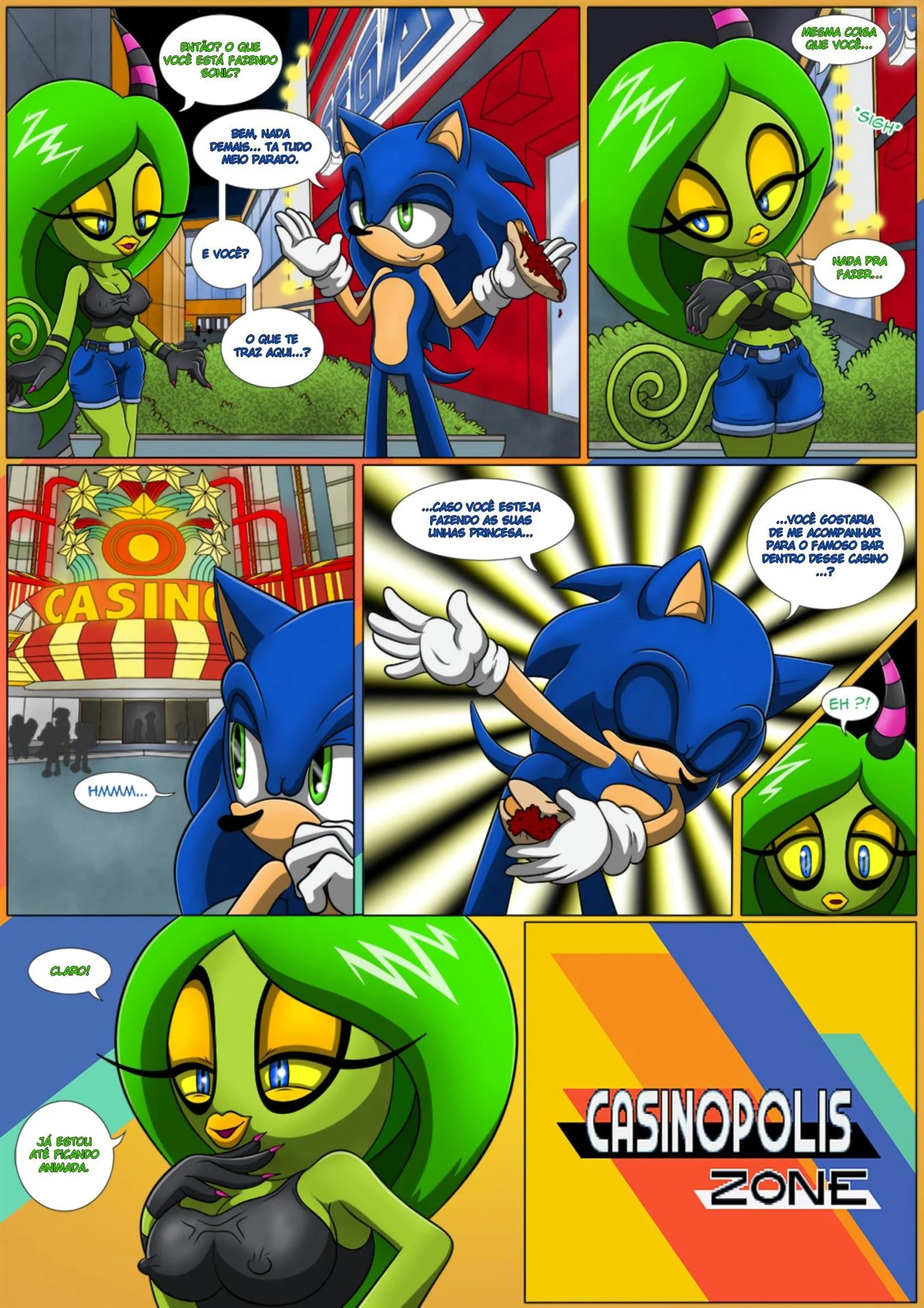 Noite de sexo do Sonic – Peitões – Desenho Erótico Noite de sexo do Sonic – Peitões – Desenho Erótico