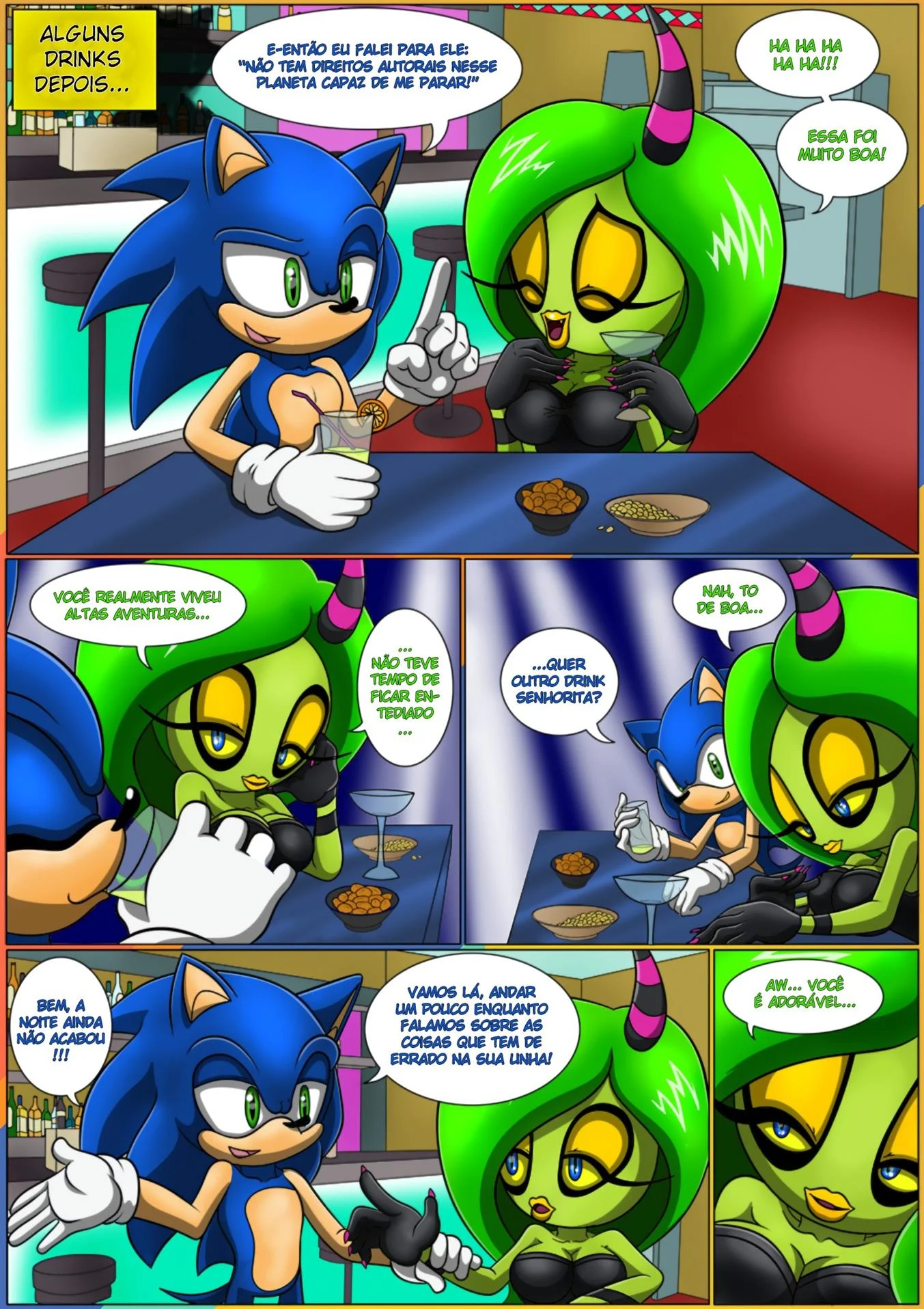 Noite de sexo do Sonic – Peitões – Desenho Erótico Noite de sexo do Sonic – Peitões – Desenho Erótico