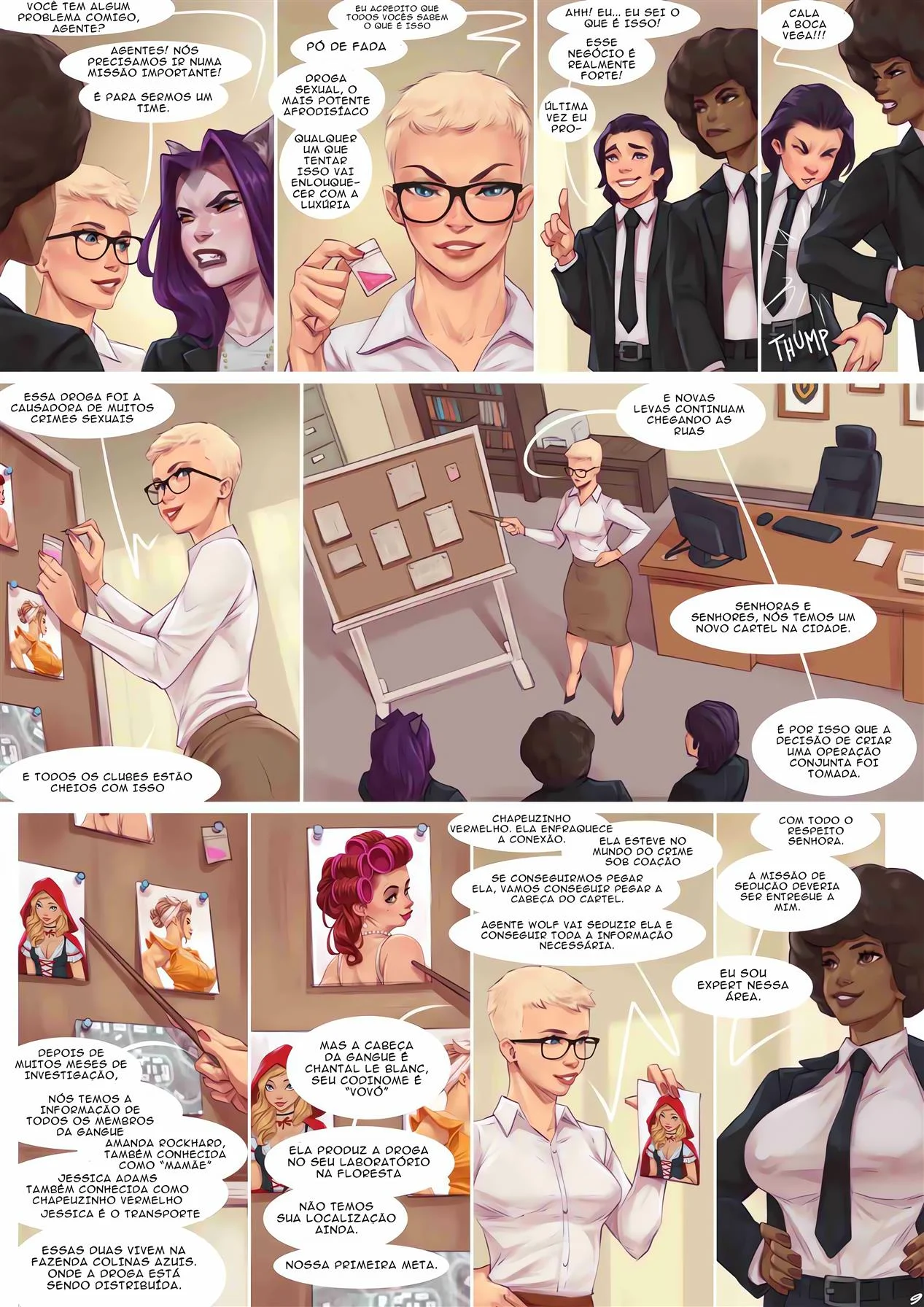 O caso quente da Chapeuzinho Vermelho – Anal – Quadrinho Completo