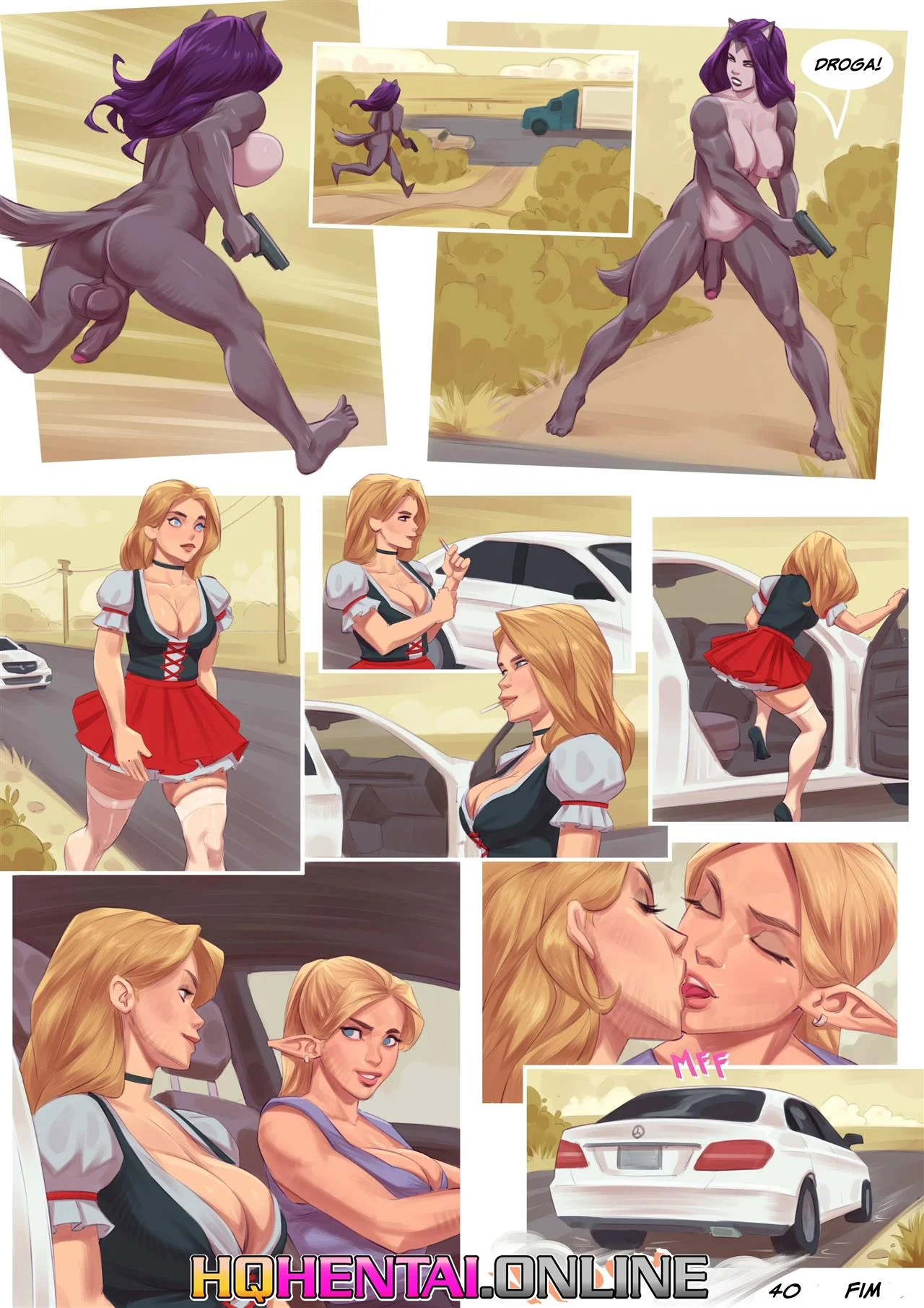 O caso quente da Chapeuzinho Vermelho – Anal – Quadrinho Completo