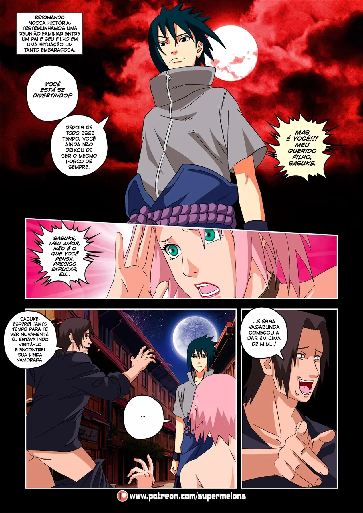 O Cometa Vermelho – Gozando Dentro – Desenho Erótico